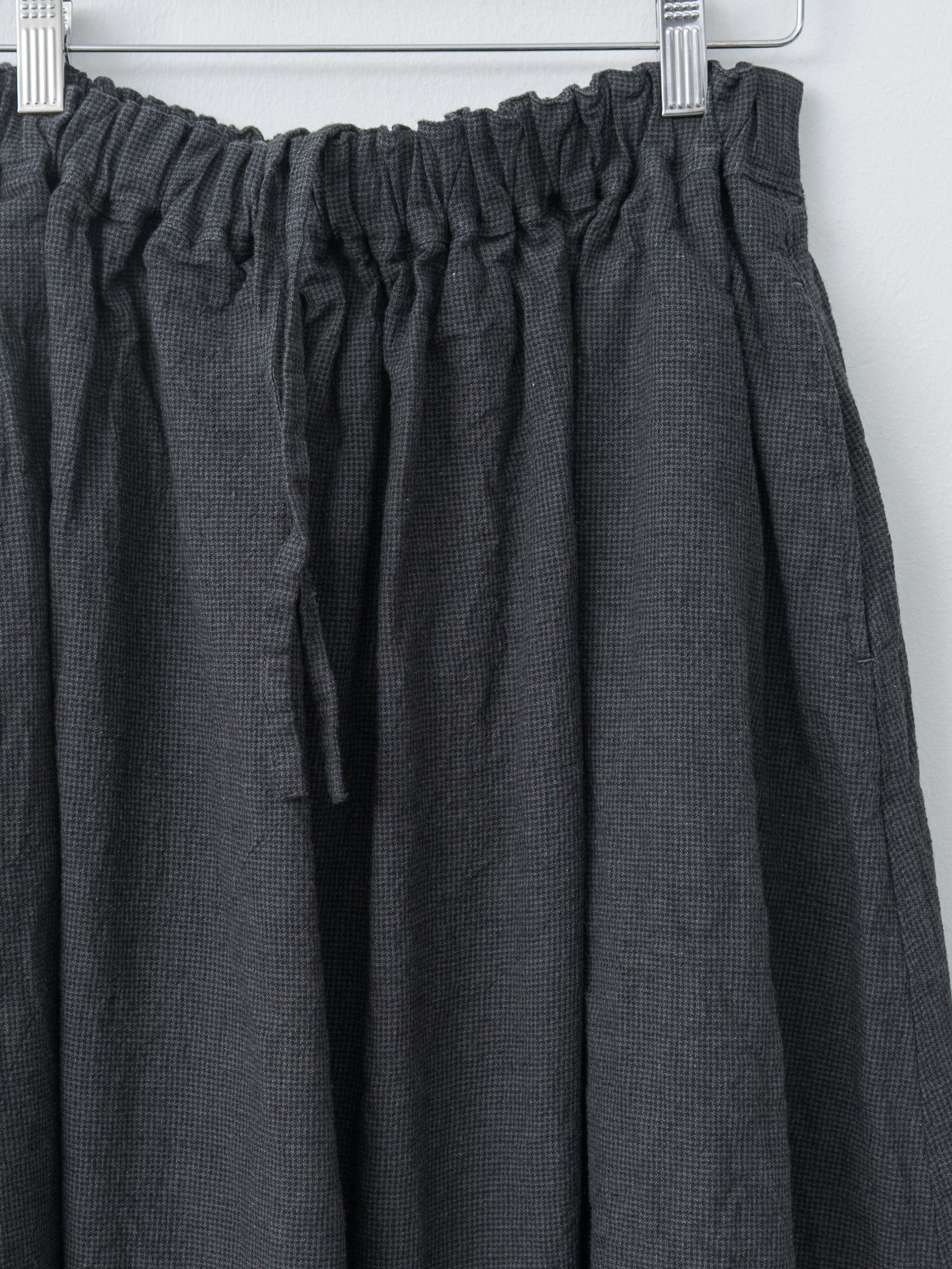Namu Shop - Ichi Antiquites Houndstooth Skirt - Charcoal