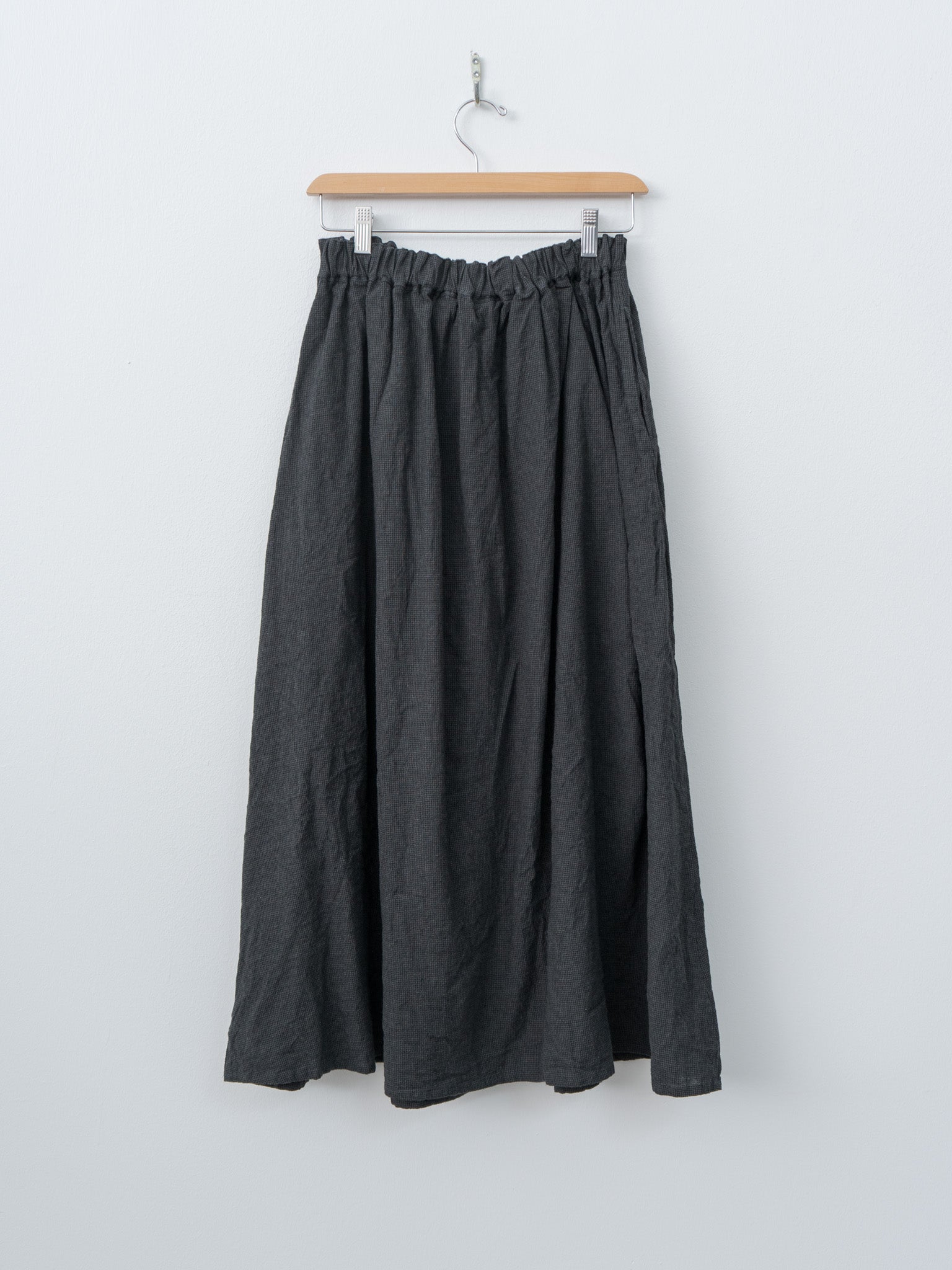 Namu Shop - Ichi Antiquites Houndstooth Skirt - Charcoal