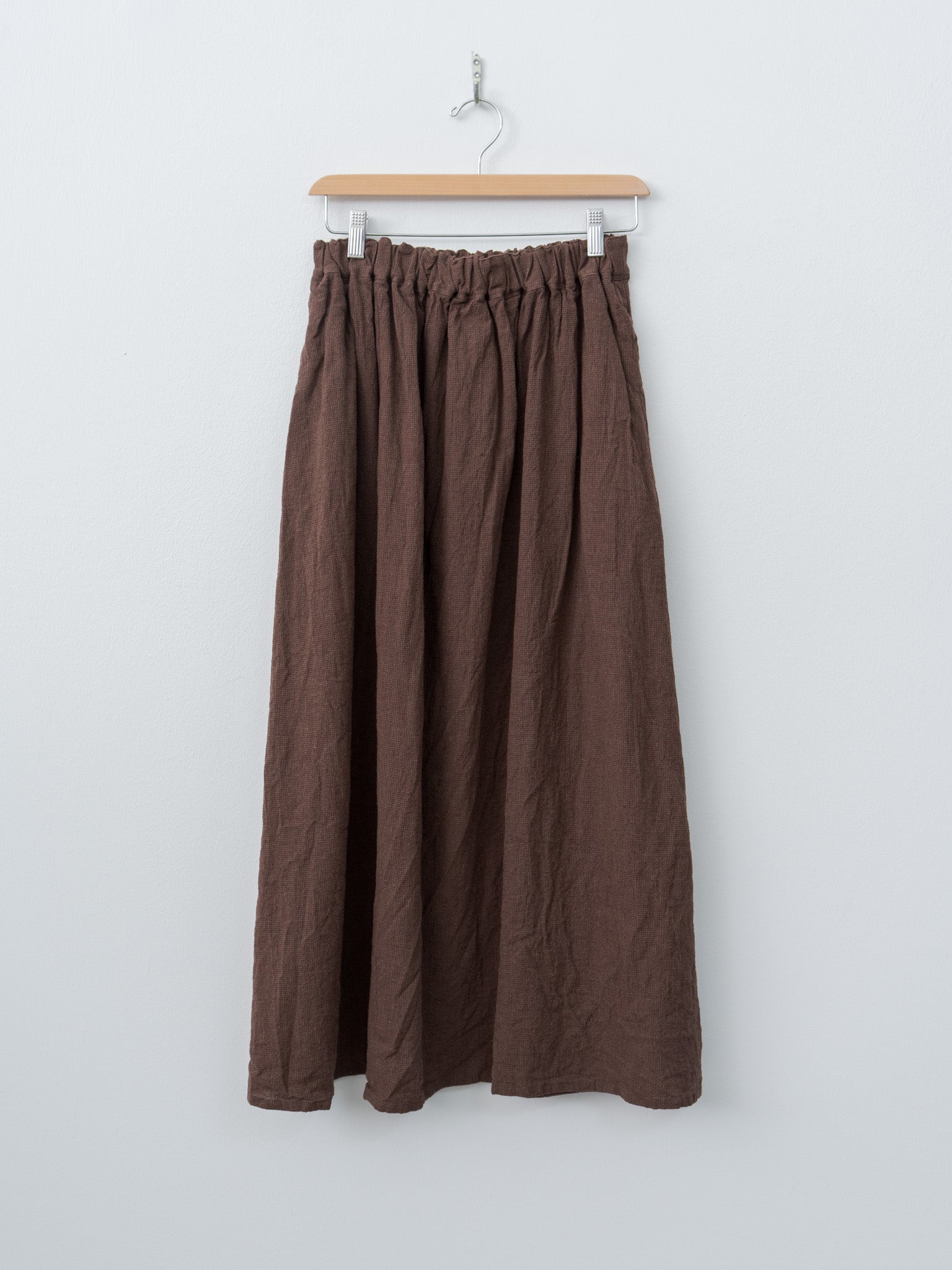Namu Shop - Ichi Antiquites Houndstooth Skirt - Brown