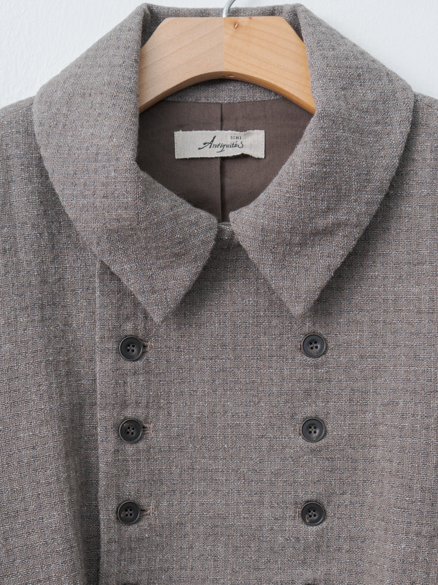 Namu Shop - Ichi Antiquites C/W Seersucker Jacket - Mocha