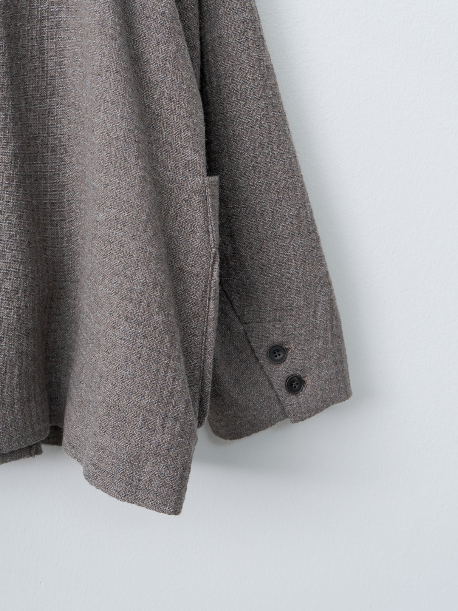 Namu Shop - Ichi Antiquites C/W Seersucker Jacket - Mocha