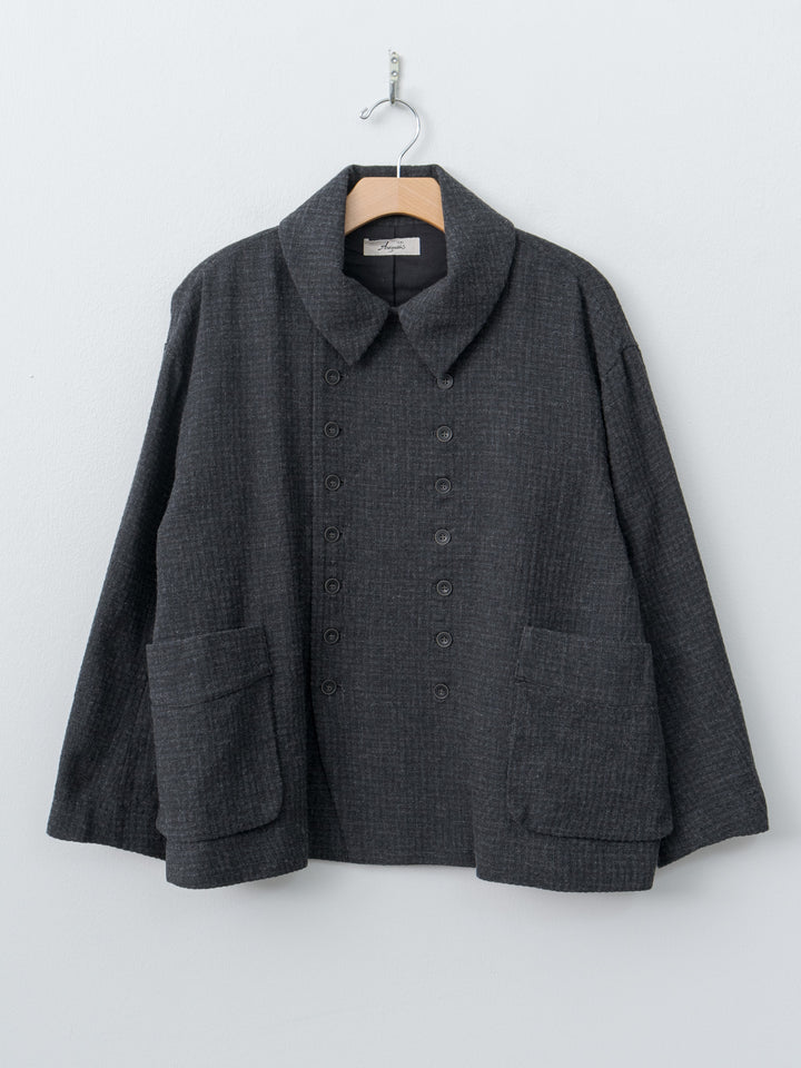 Namu Shop - Ichi Antiquites C/W Seersucker Jacket - Charcoal