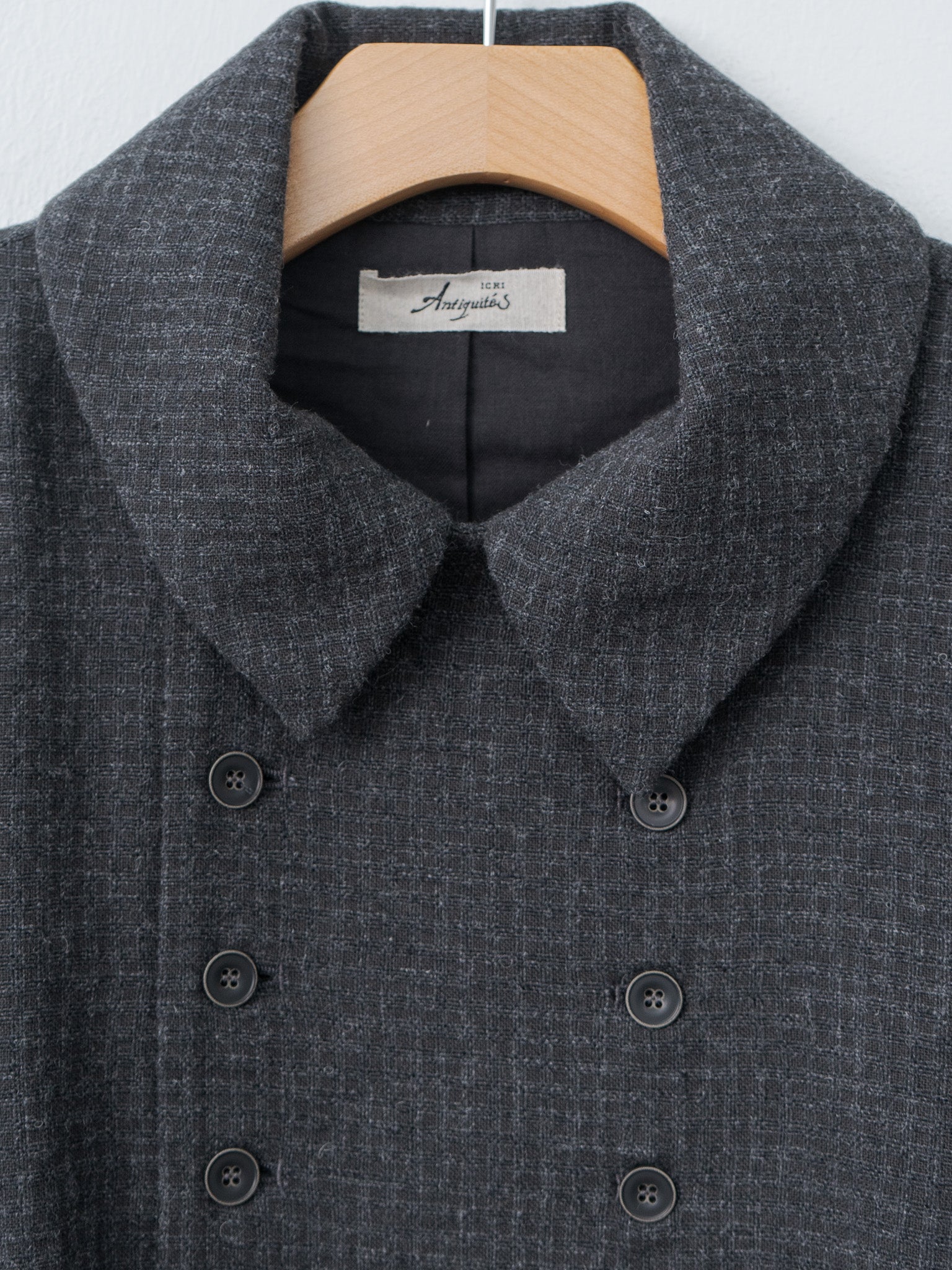 Namu Shop - Ichi Antiquites C/W Seersucker Jacket - Charcoal
