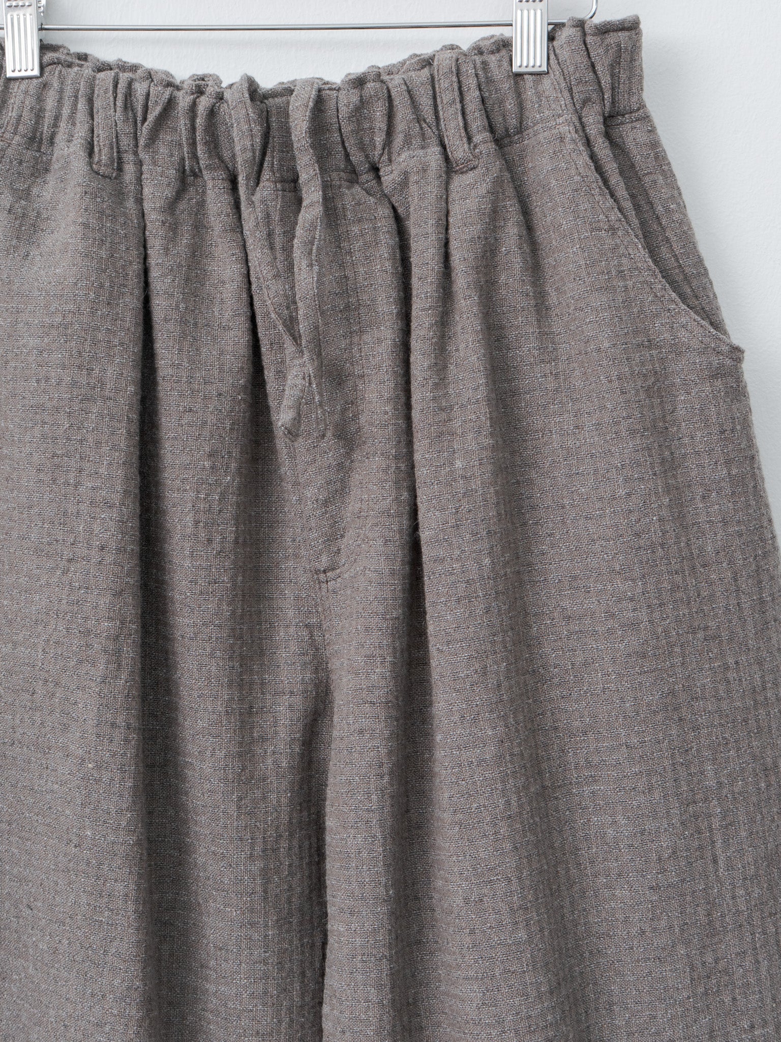 Namu Shop - Ichi Antiquites C/W Seersucker Pants - Mocha