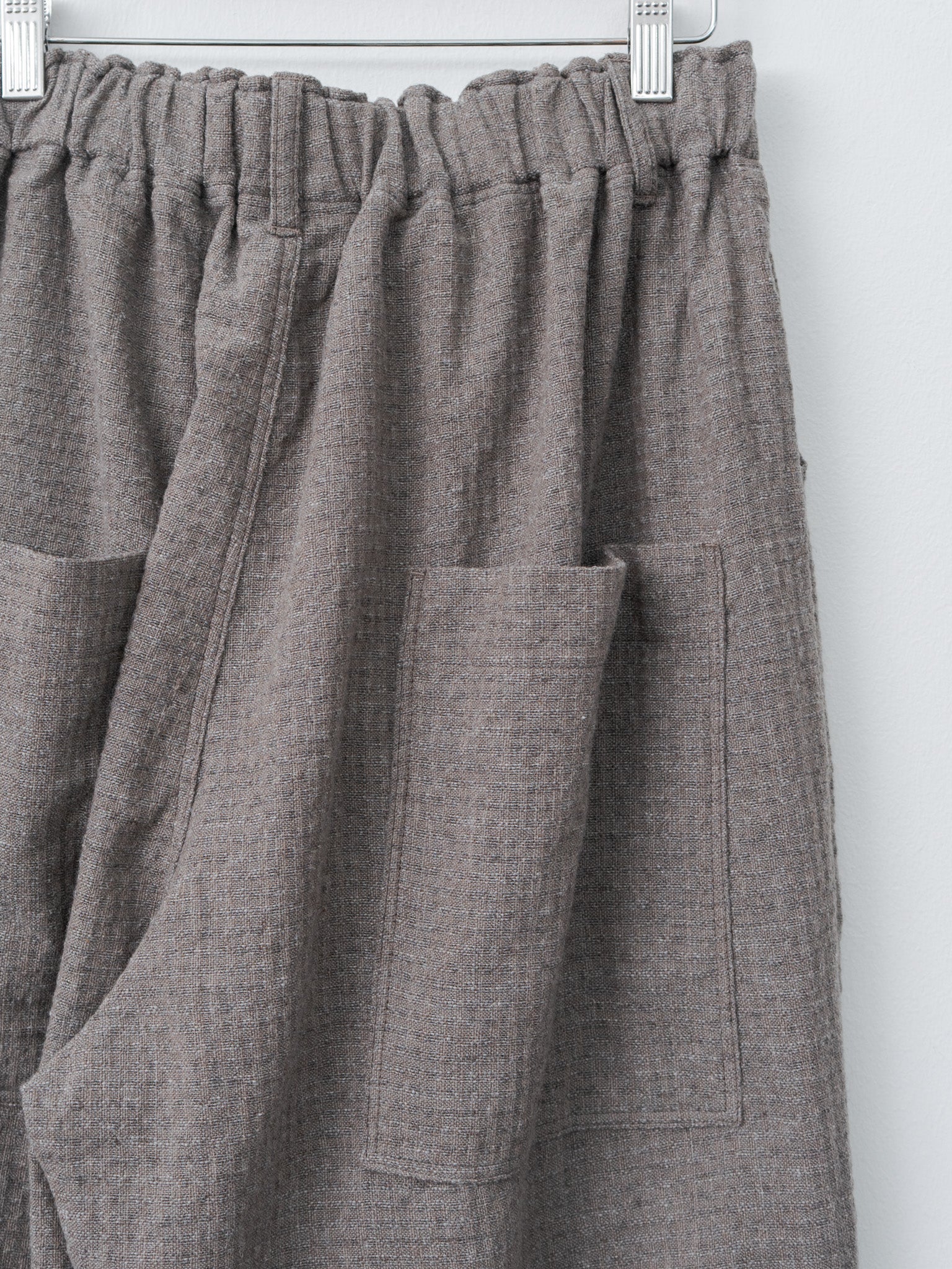 Namu Shop - Ichi Antiquites C/W Seersucker Pants - Mocha