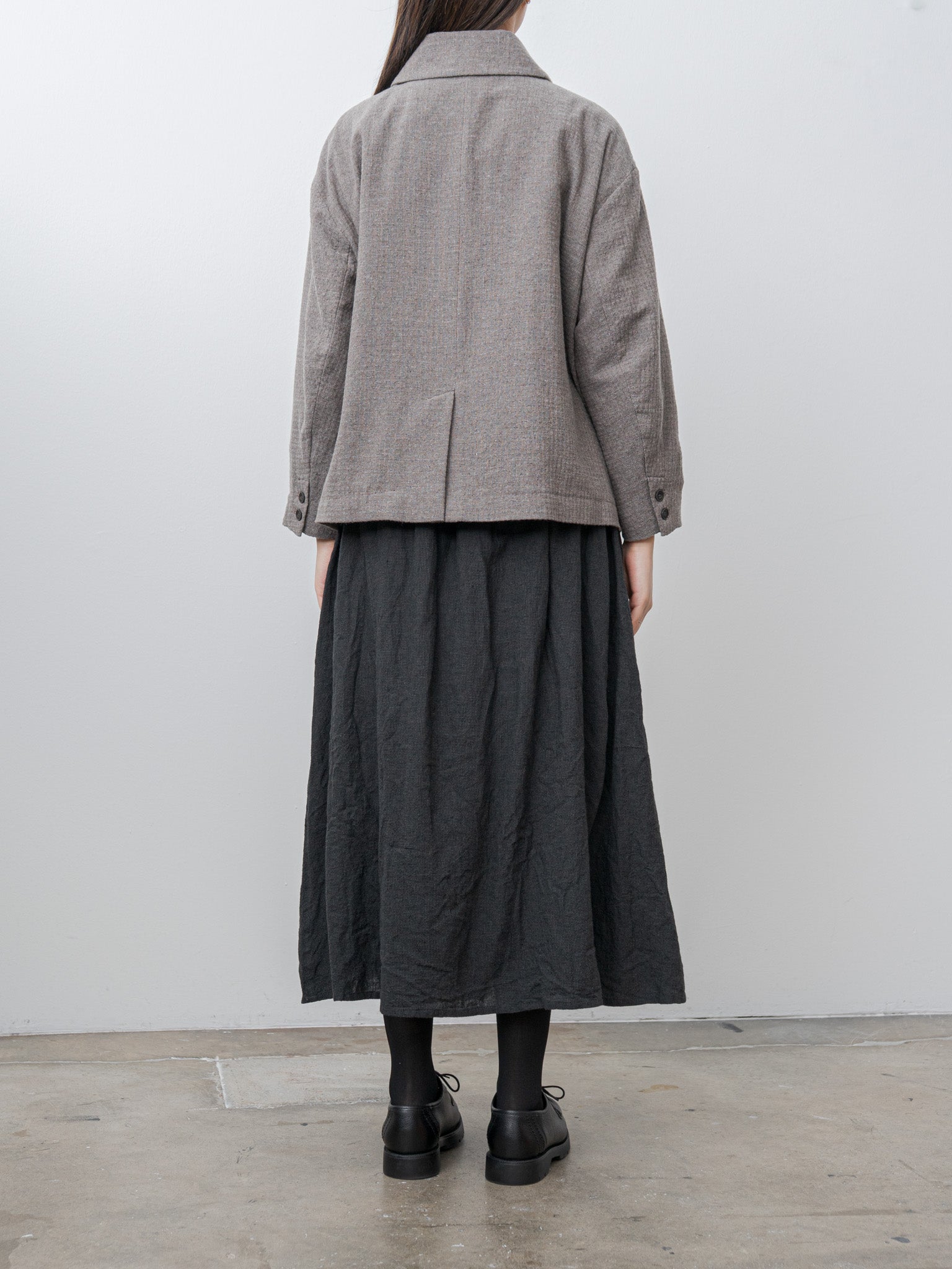 Namu Shop - Ichi Antiquites C/W Seersucker Jacket - Mocha