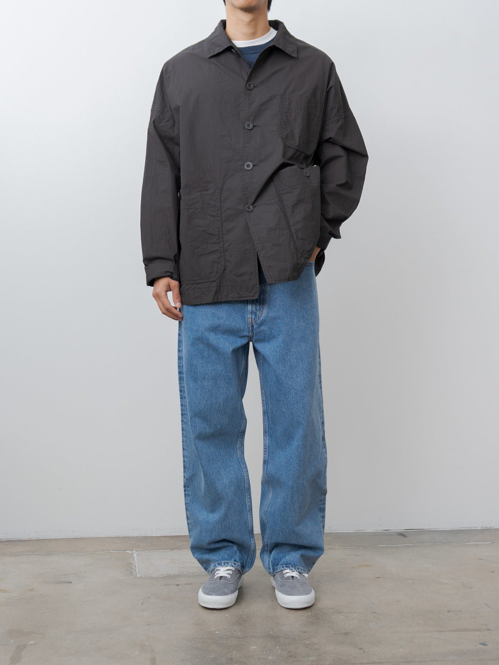 Namu Shop - Casey Casey Higa Travail Jacket PIGMENT WAX - Brown