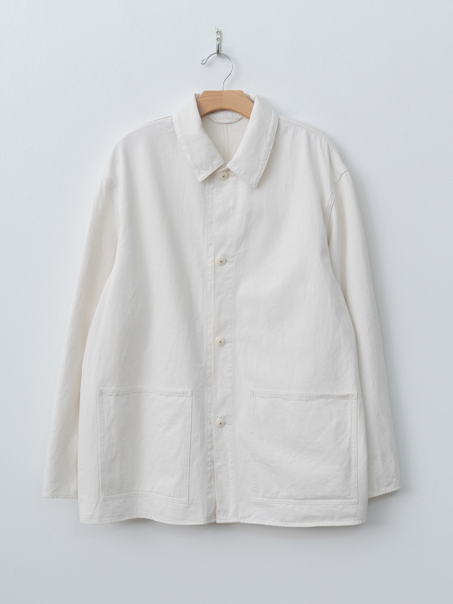 Namu Shop - Kaptain Sunshine Cotton Drill Coverall Jacket - Ecru