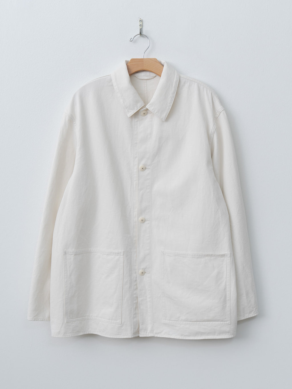Namu Shop - Kaptain Sunshine Cotton Drill Coverall Jacket - Ecru