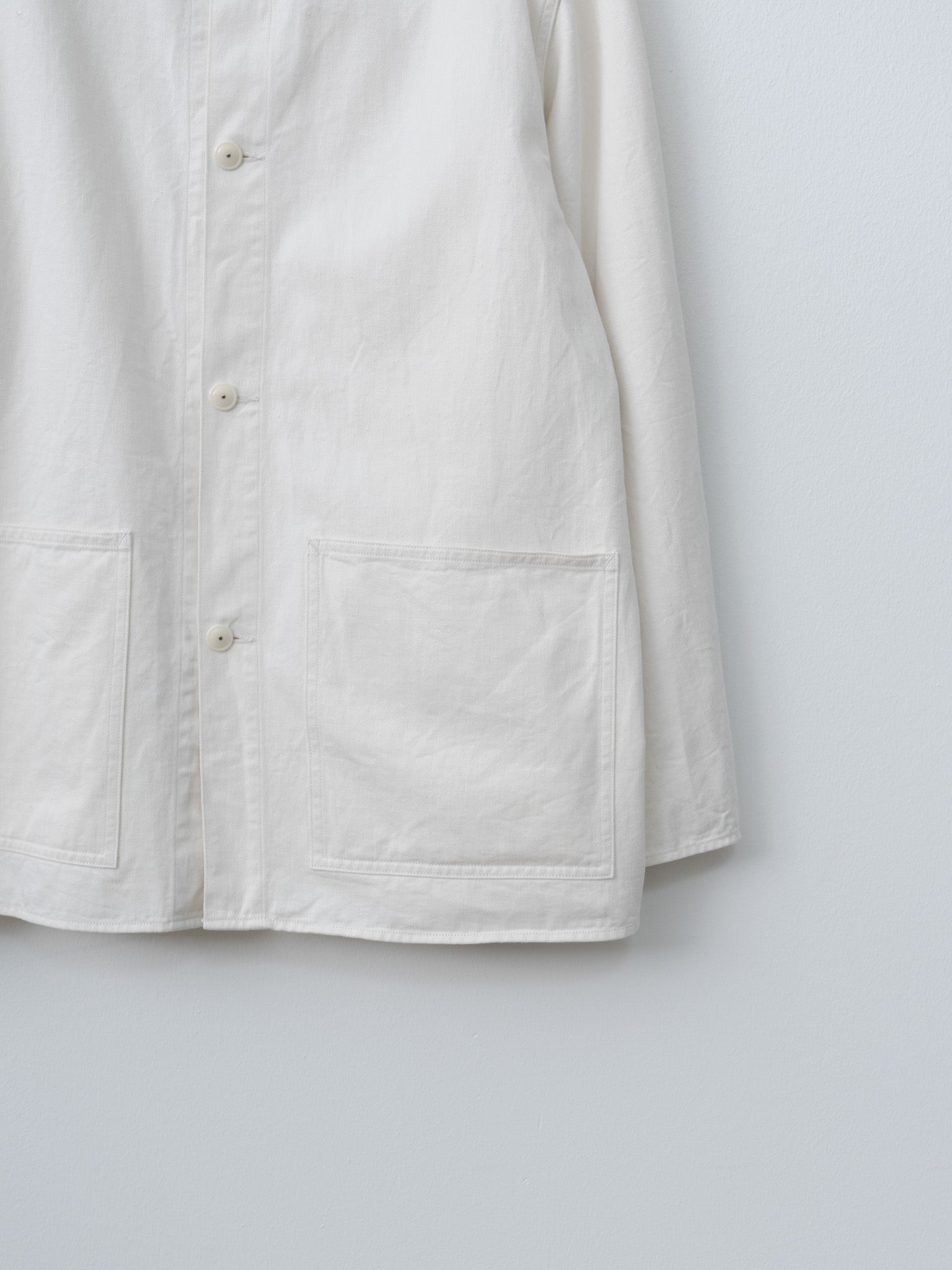 Namu Shop - Kaptain Sunshine Cotton Drill Coverall Jacket - Ecru