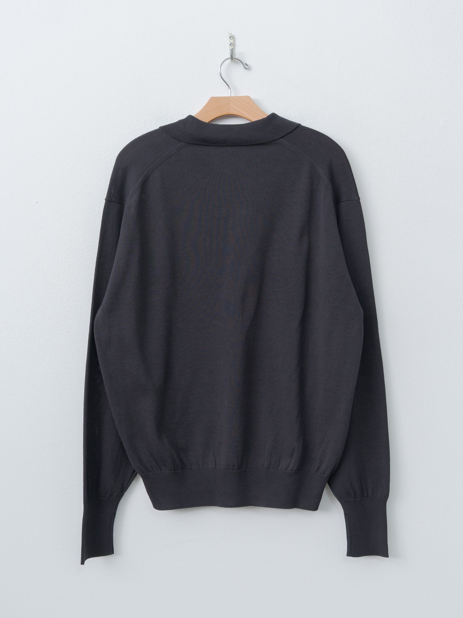 Namu Shop - Kaptain Sunshine Cotton Knit Skipper Shirt - Dark Navy