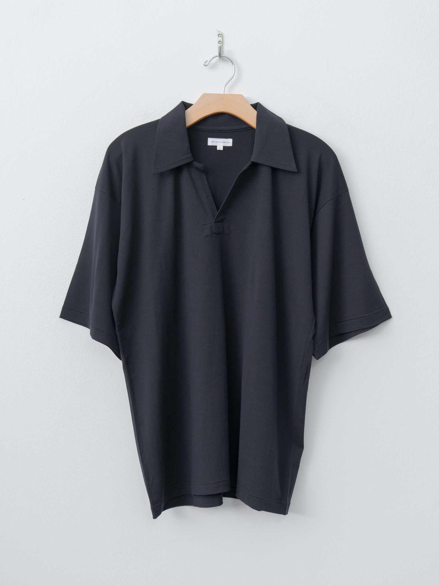 Namu Shop - Kaptain Sunshine Super Soft Merino Half-sleeve Skipper Tee - Navy