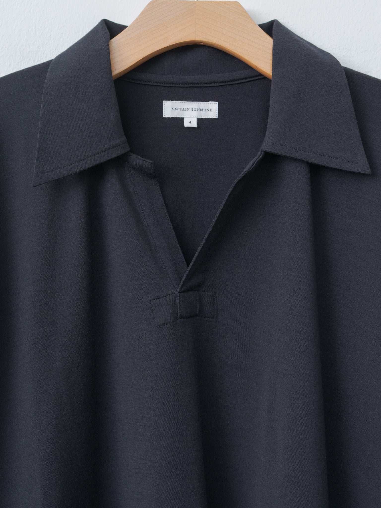 Namu Shop - Kaptain Sunshine Super Soft Merino Half-sleeve Skipper Tee - Navy