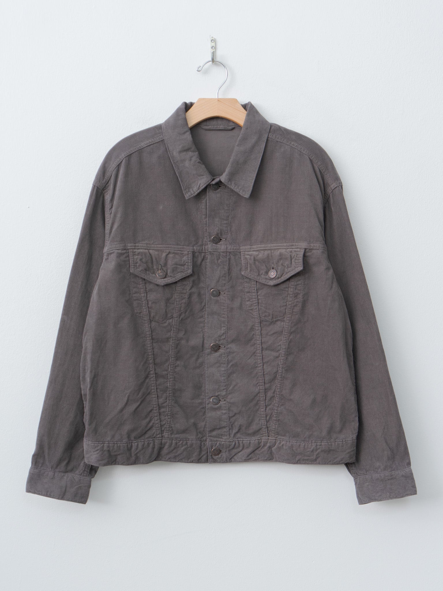 Namu Shop - Kaptain Sunshine Cotton Corduroy T-3 Jacket - Grey