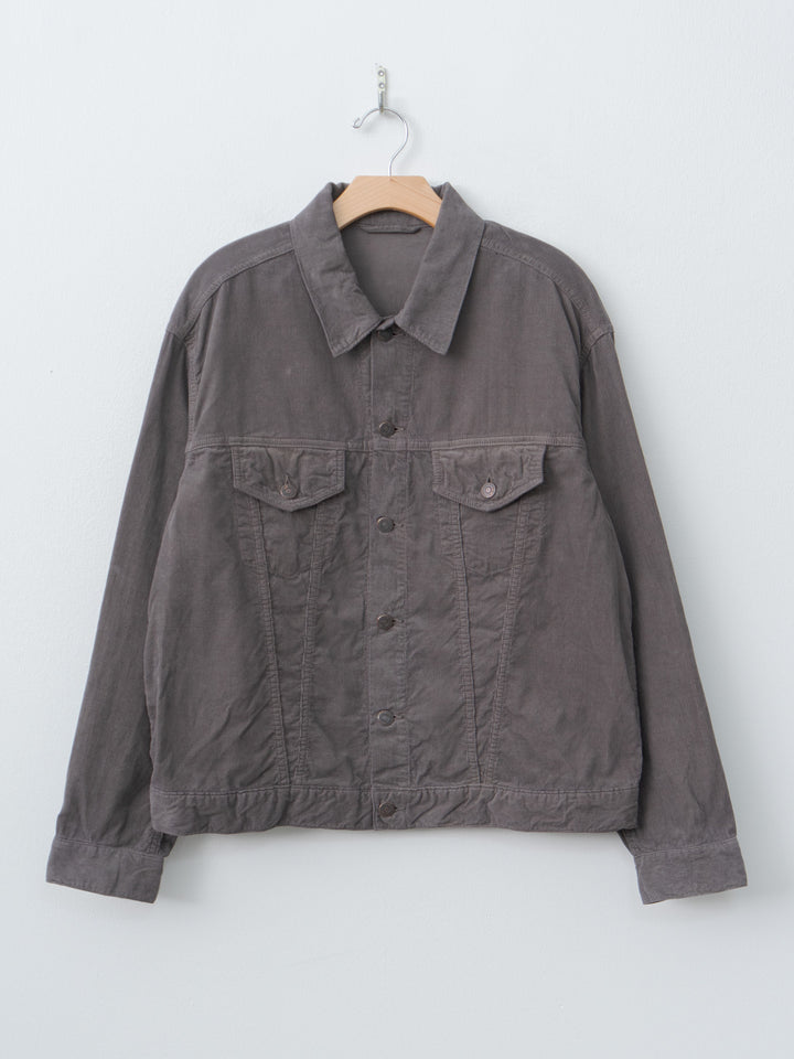 Namu Shop - Kaptain Sunshine Cotton Corduroy T-3 Jacket - Grey