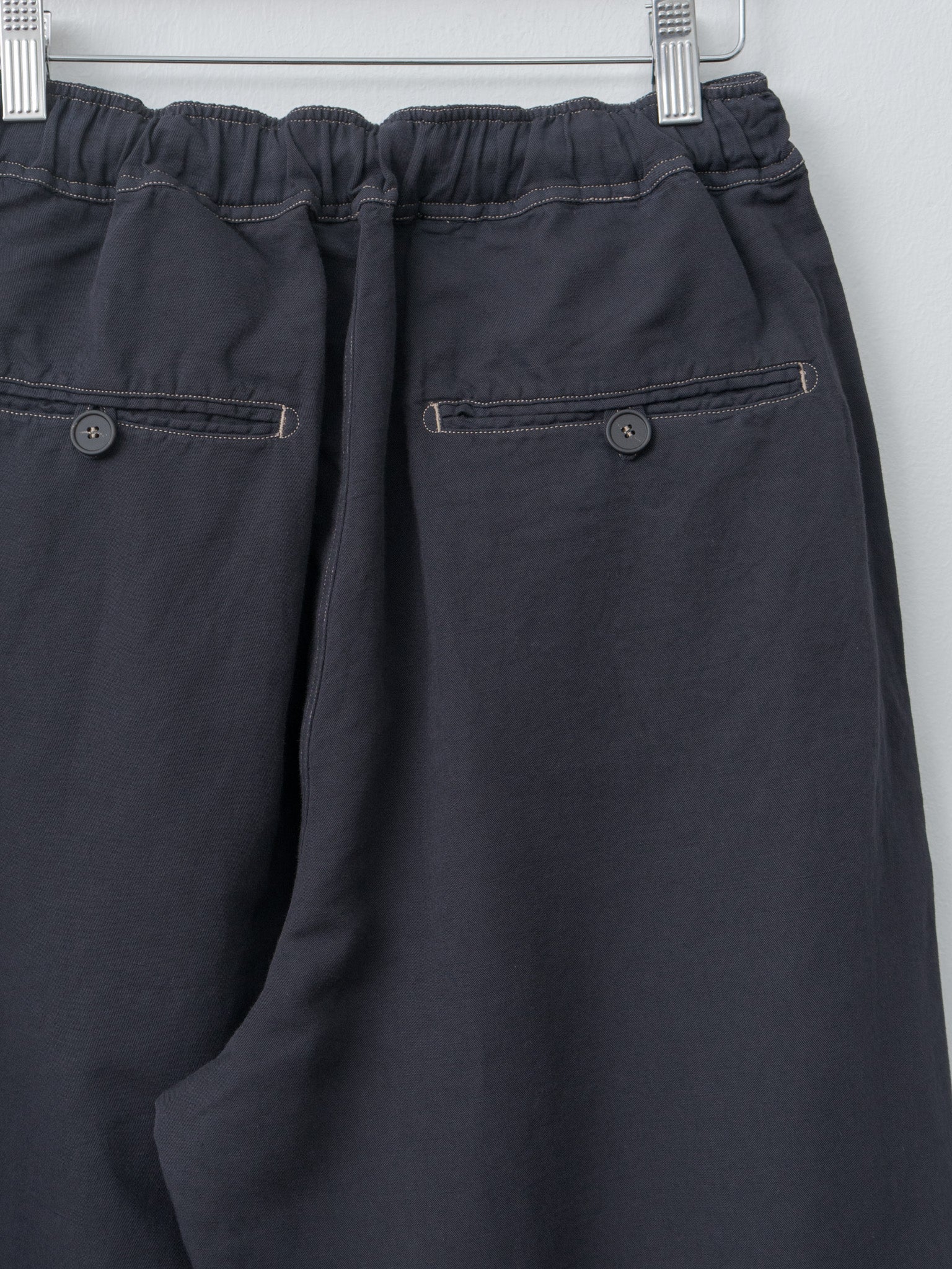 Namu Shop - Studio Nicholson SONNY Drawstring Pants - Black Grape