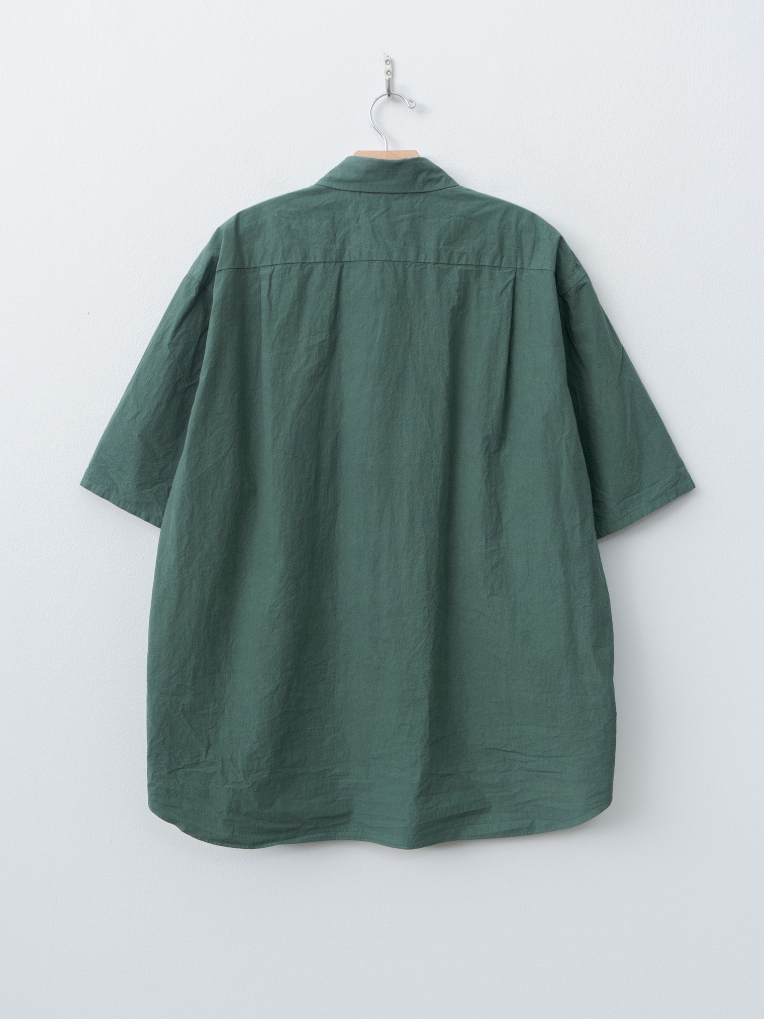 Namu Shop - Yoko Sakamoto Regular Collar S/S Shirt - Green