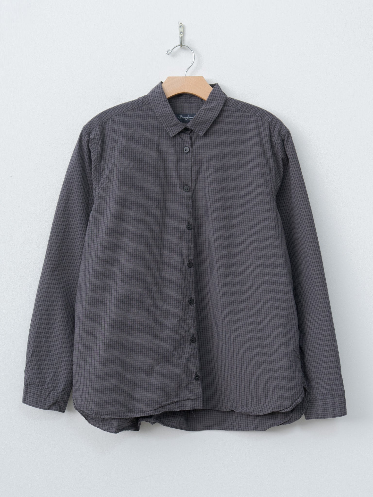 Namu Shop - Bergfabel Loose Tyrol Shirt - Gray Check