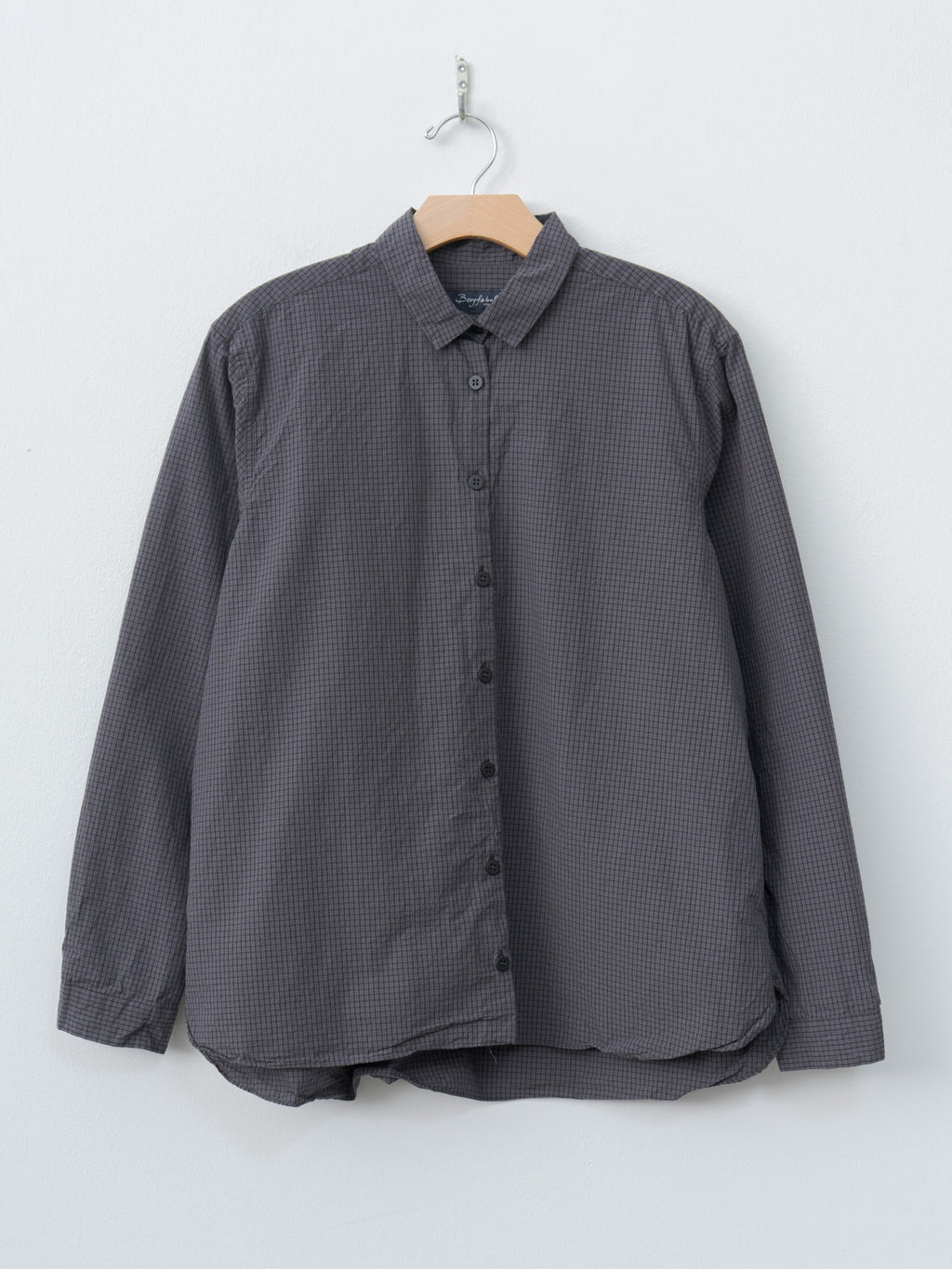 Namu Shop - Bergfabel Loose Tyrol Shirt - Gray Check