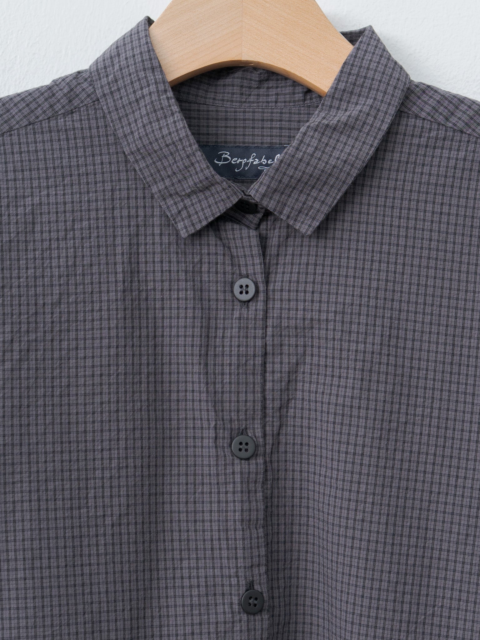 Namu Shop - Bergfabel Loose Tyrol Shirt - Gray Check
