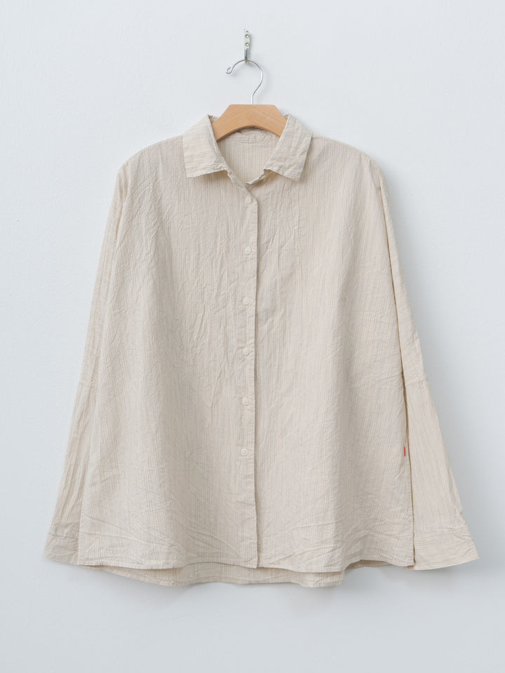 Namu Shop - Casey Casey Waga LS Shirt WIND STRIPE - Nat Stripe