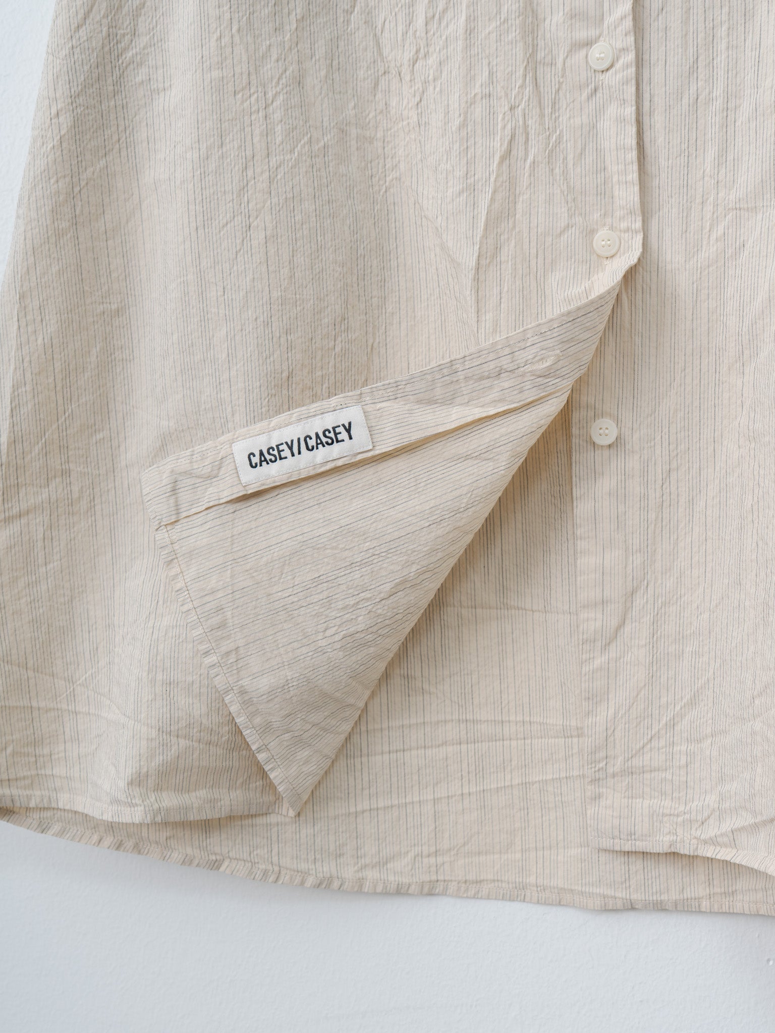 Namu Shop - Casey Casey Waga LS Shirt WIND STRIPE - Nat Stripe