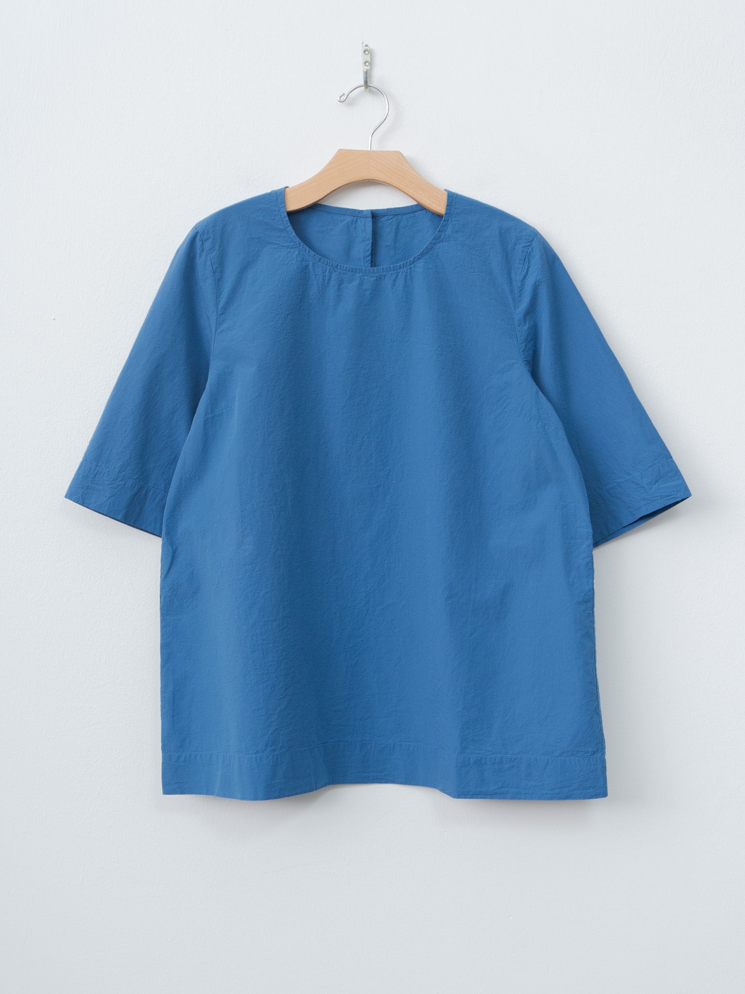 Namu Shop - Casey Casey Simple Top CHALK POPLIN - Medium Blue