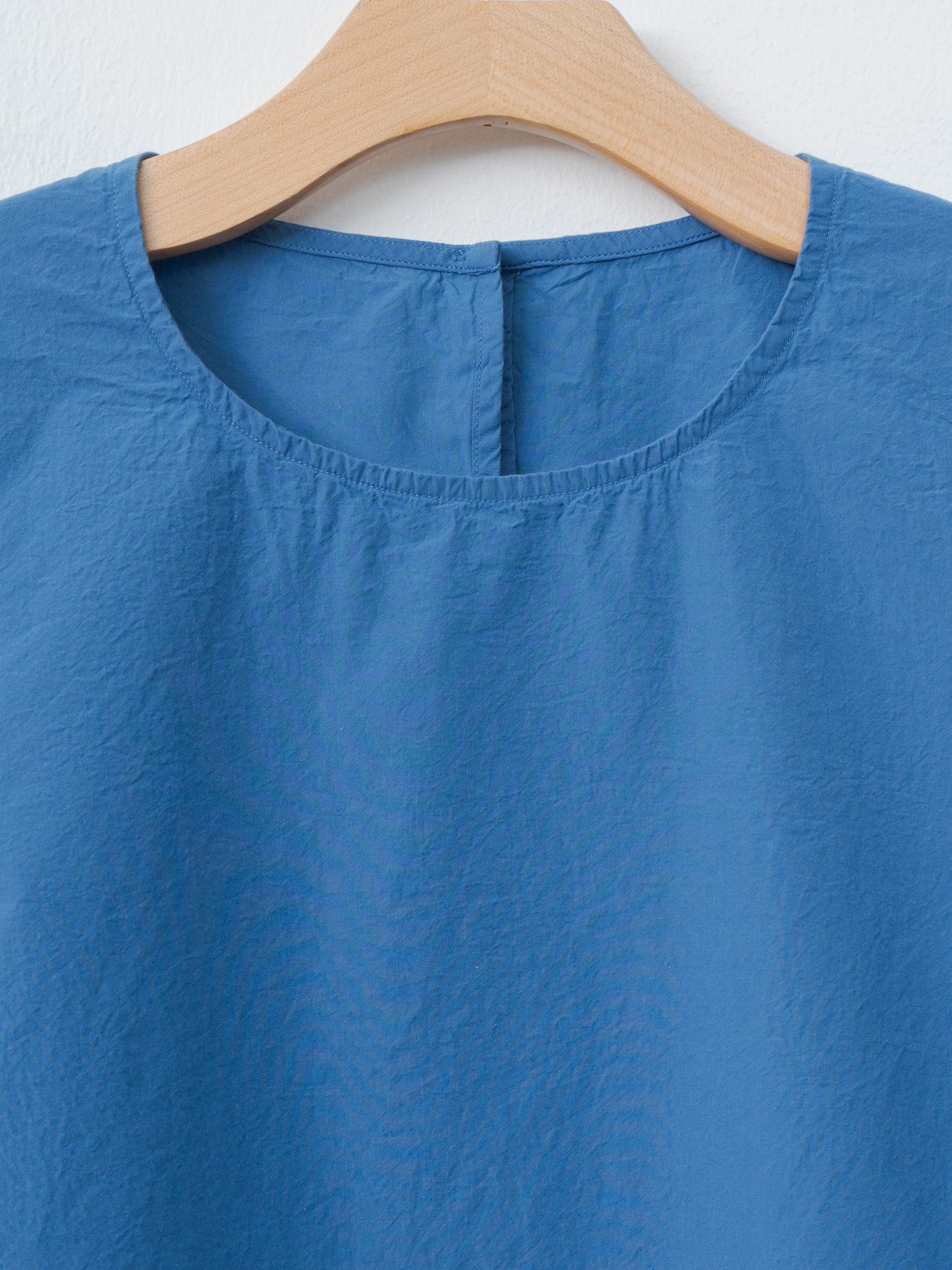 Namu Shop - Casey Casey Simple Top CHALK POPLIN - Medium Blue