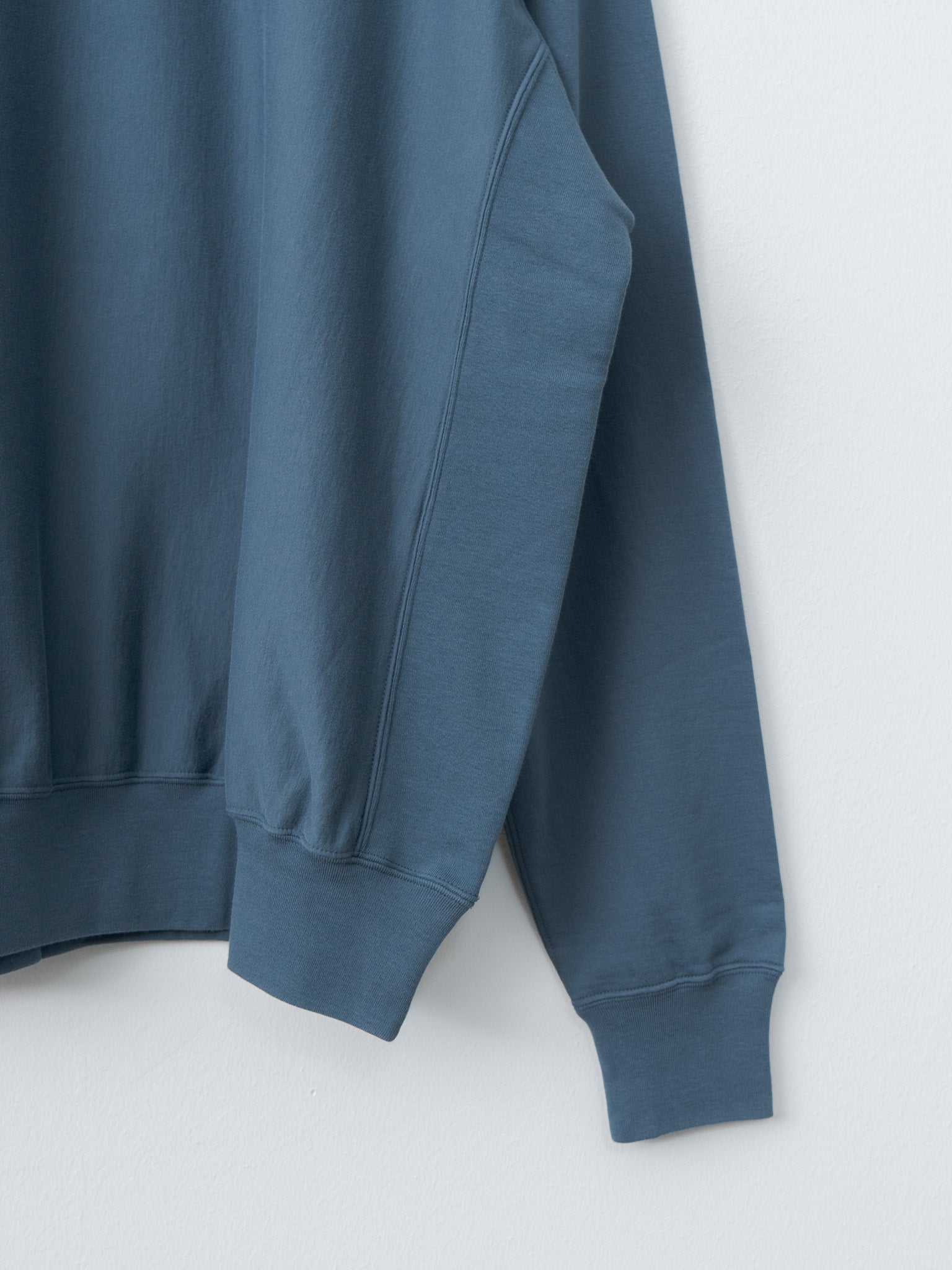 Namu Shop - Auralee Elastic High Gauge Sweat P/O - Dusty Blue