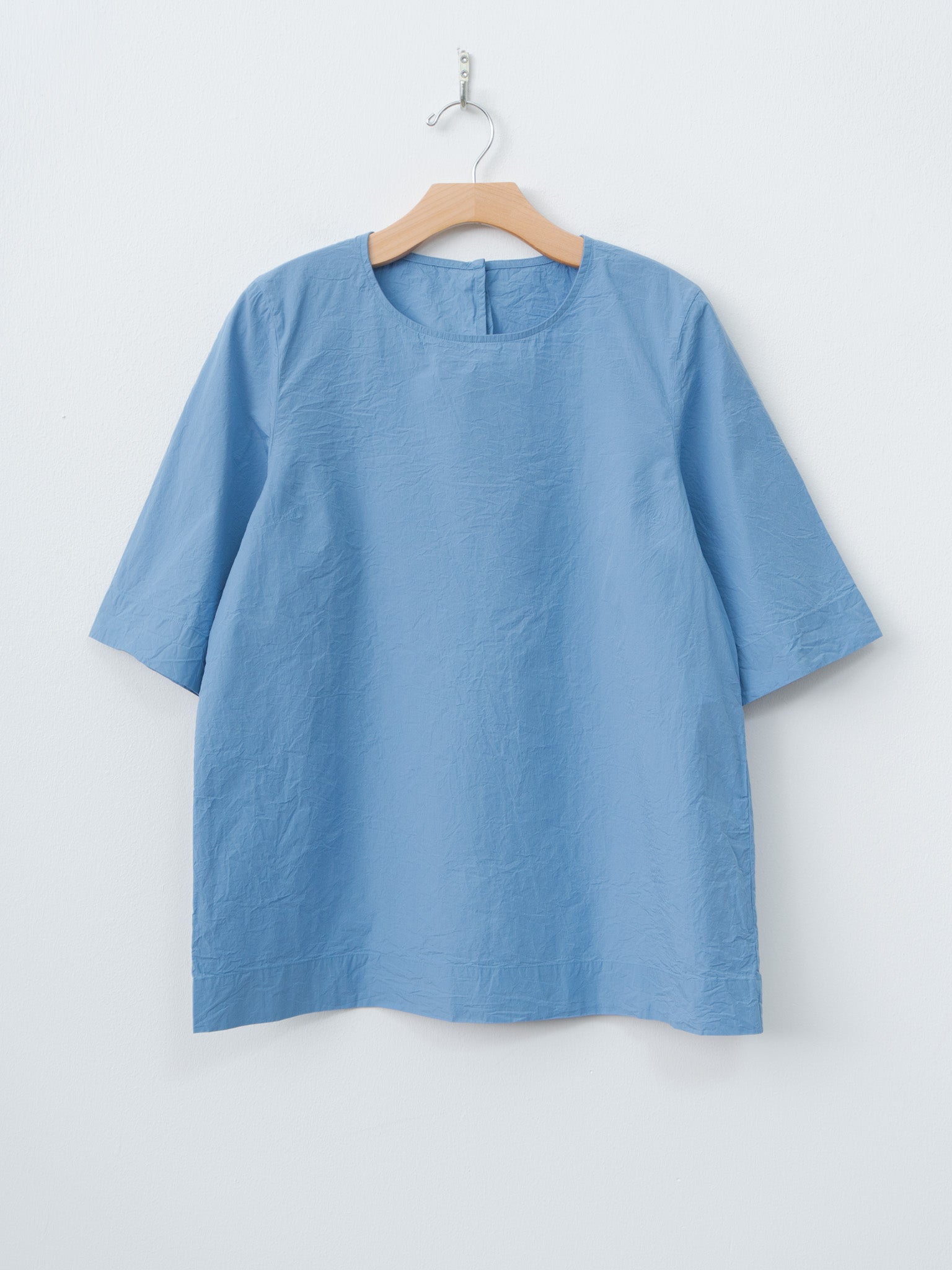 Namu Shop - Casey Casey Simple Top CHALK POPLIN - Light Blue