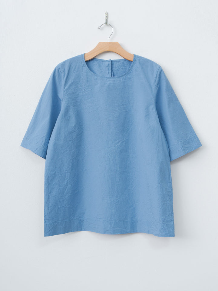 Namu Shop - Casey Casey Simple Top CHALK POPLIN - Light Blue