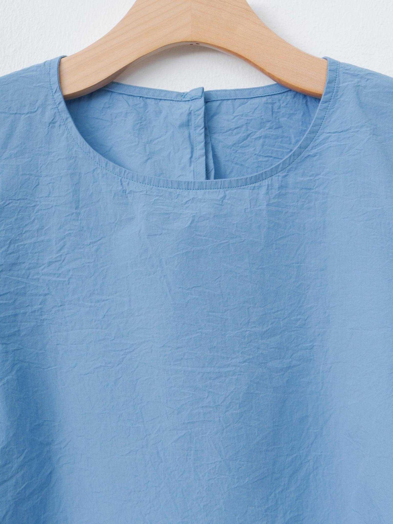 Namu Shop - Casey Casey Simple Top CHALK POPLIN - Light Blue