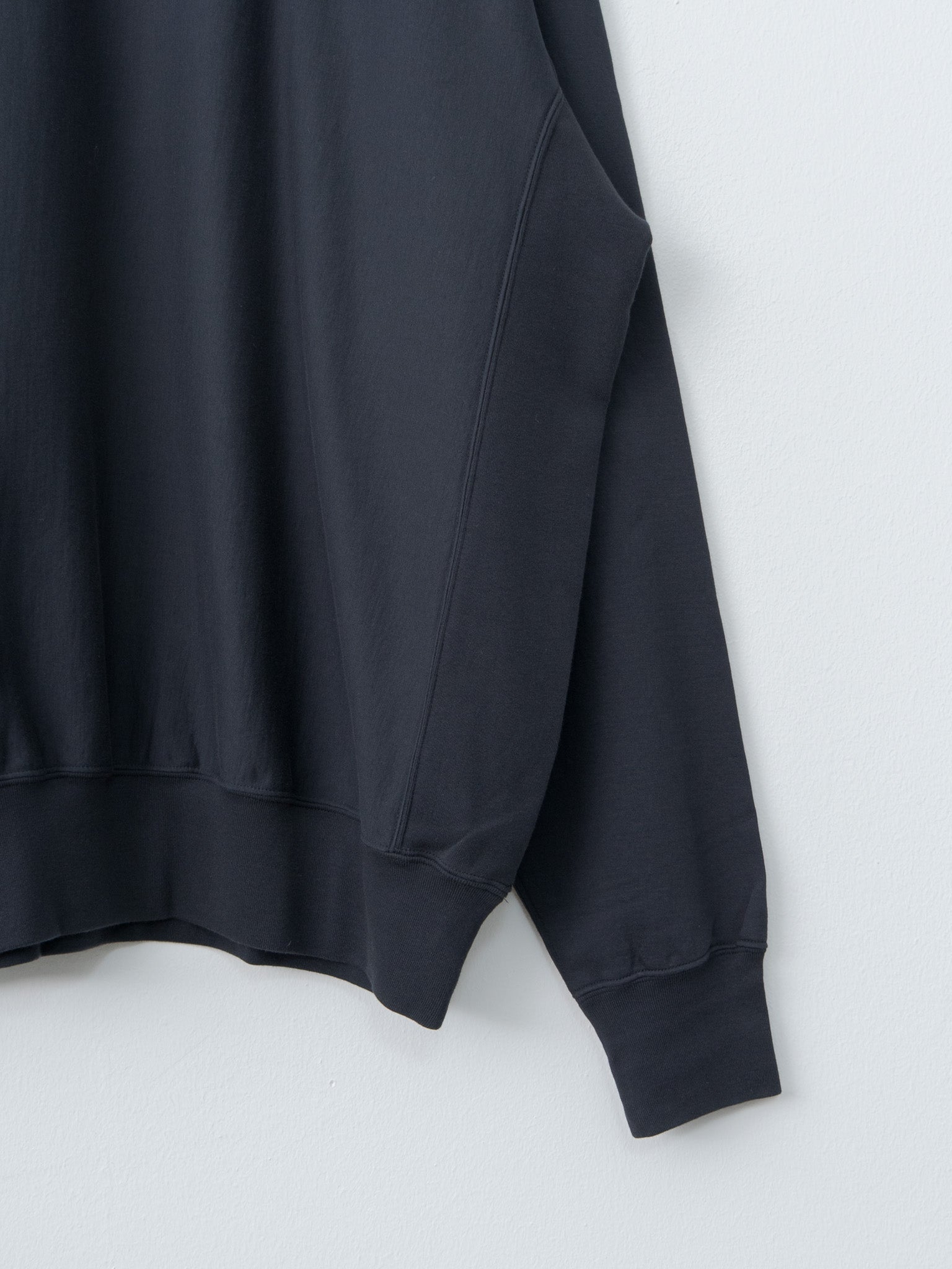Namu Shop - Auralee Elastic High Gauge Sweat P/O - Ink Black