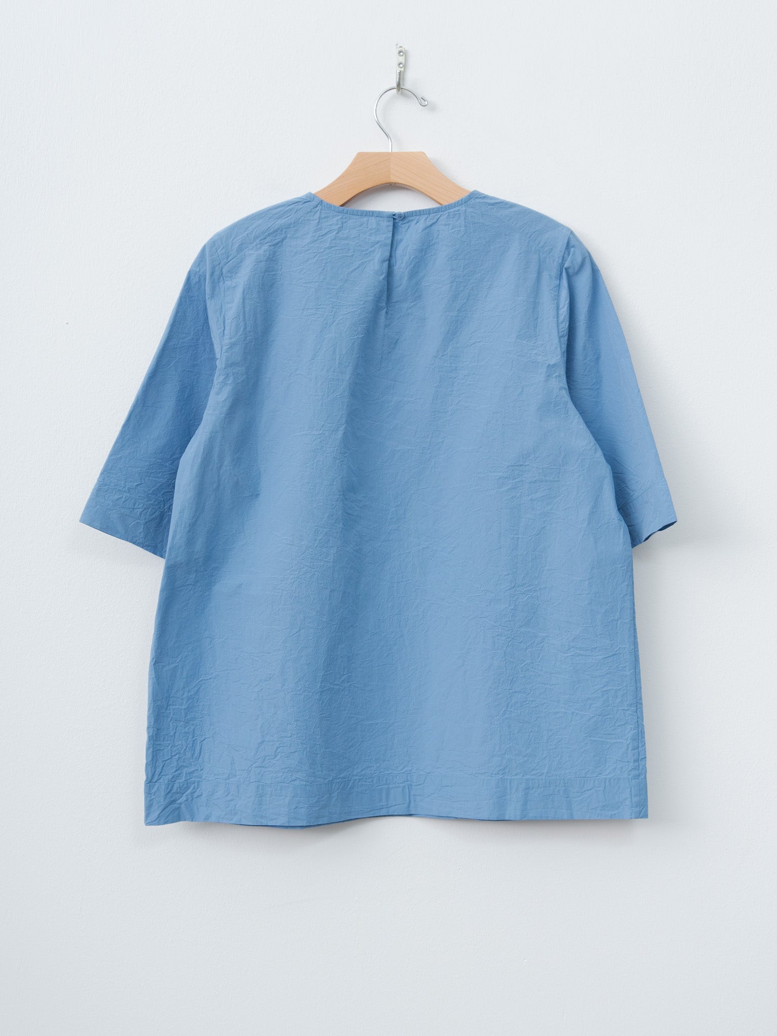 Namu Shop - Casey Casey Simple Top CHALK POPLIN - Light Blue