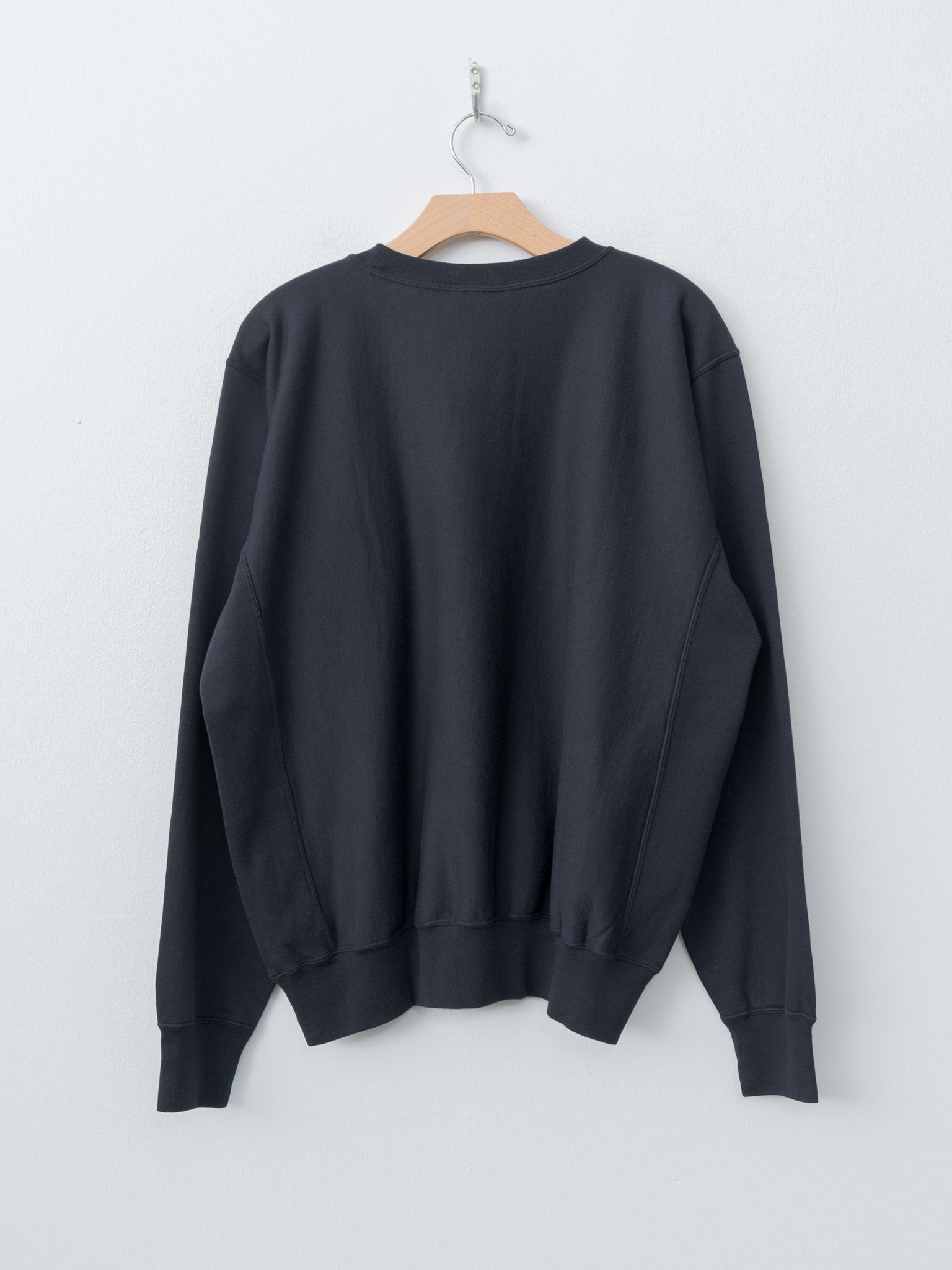 Namu Shop - Auralee Elastic High Gauge Sweat P/O - Ink Black