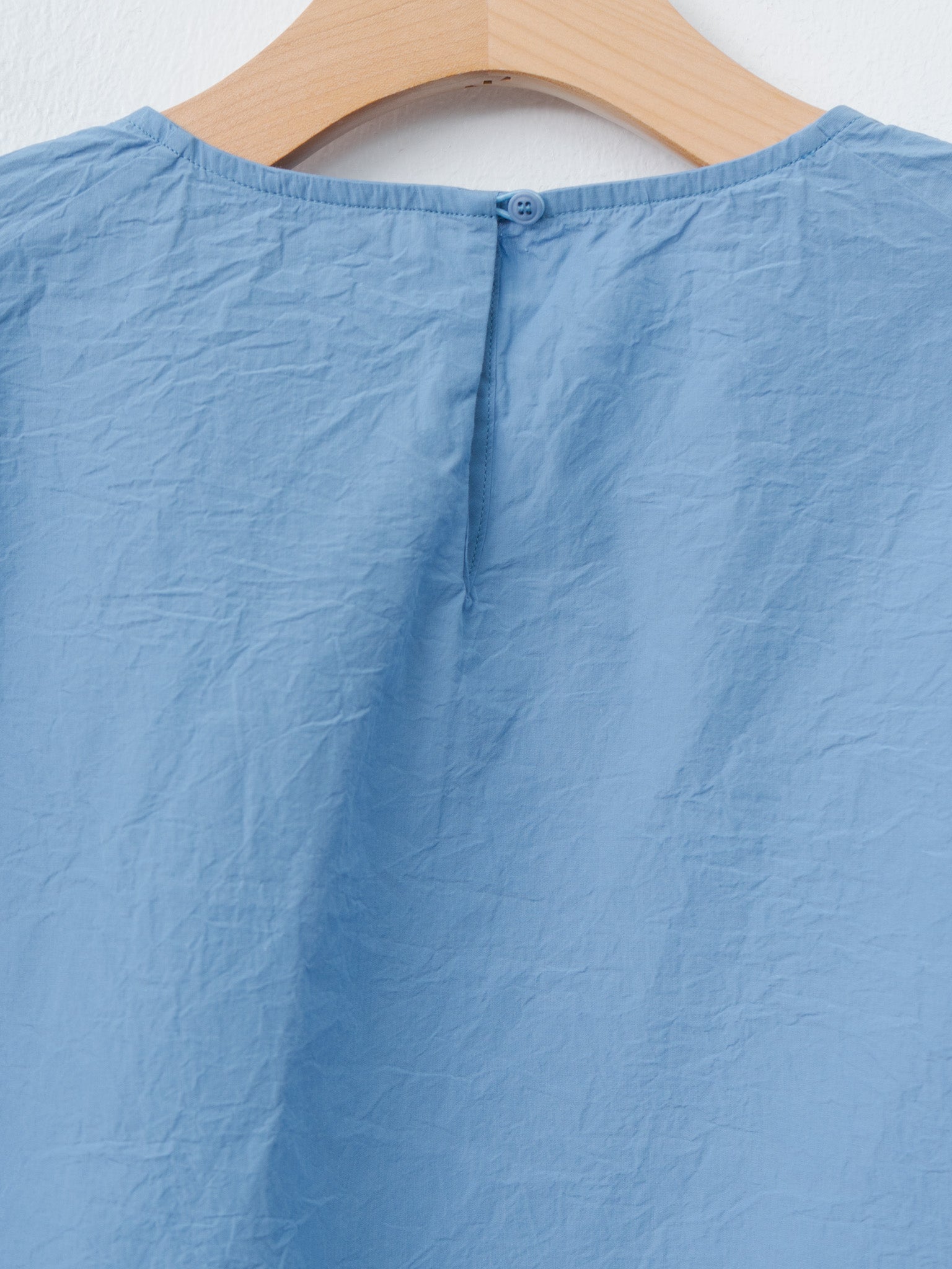 Namu Shop - Casey Casey Simple Top CHALK POPLIN - Light Blue