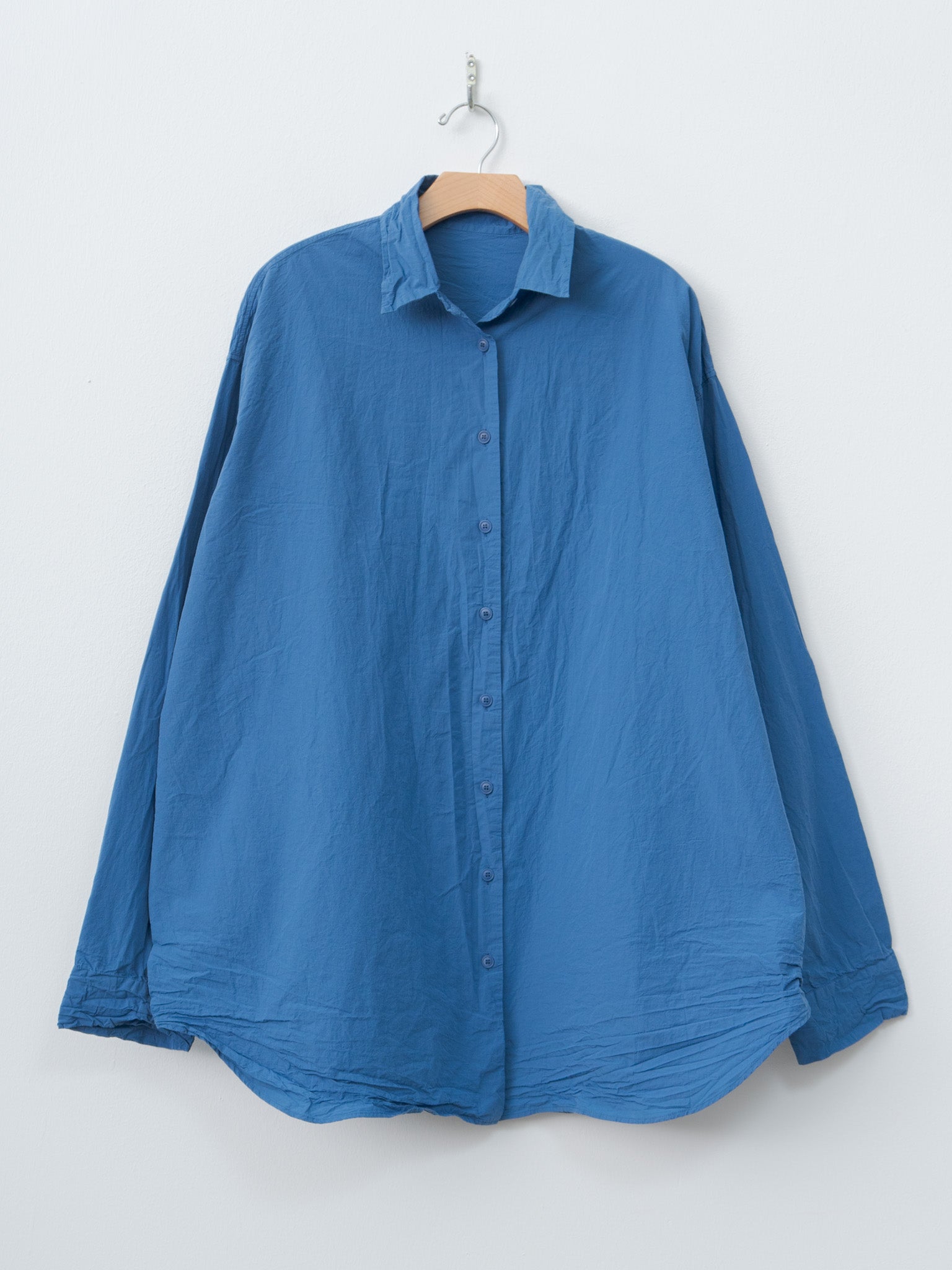 Namu Shop - Casey Casey Tippy Shirt CHALK POPLIN - Medium Blue