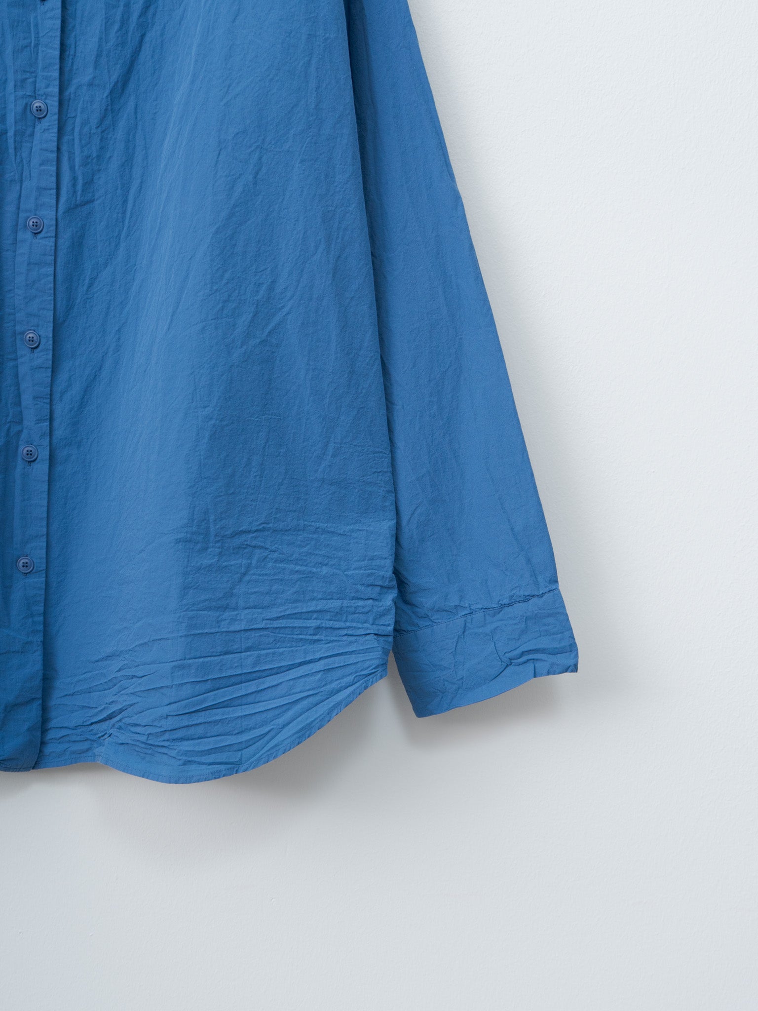 Namu Shop - Casey Casey Tippy Shirt CHALK POPLIN - Medium Blue
