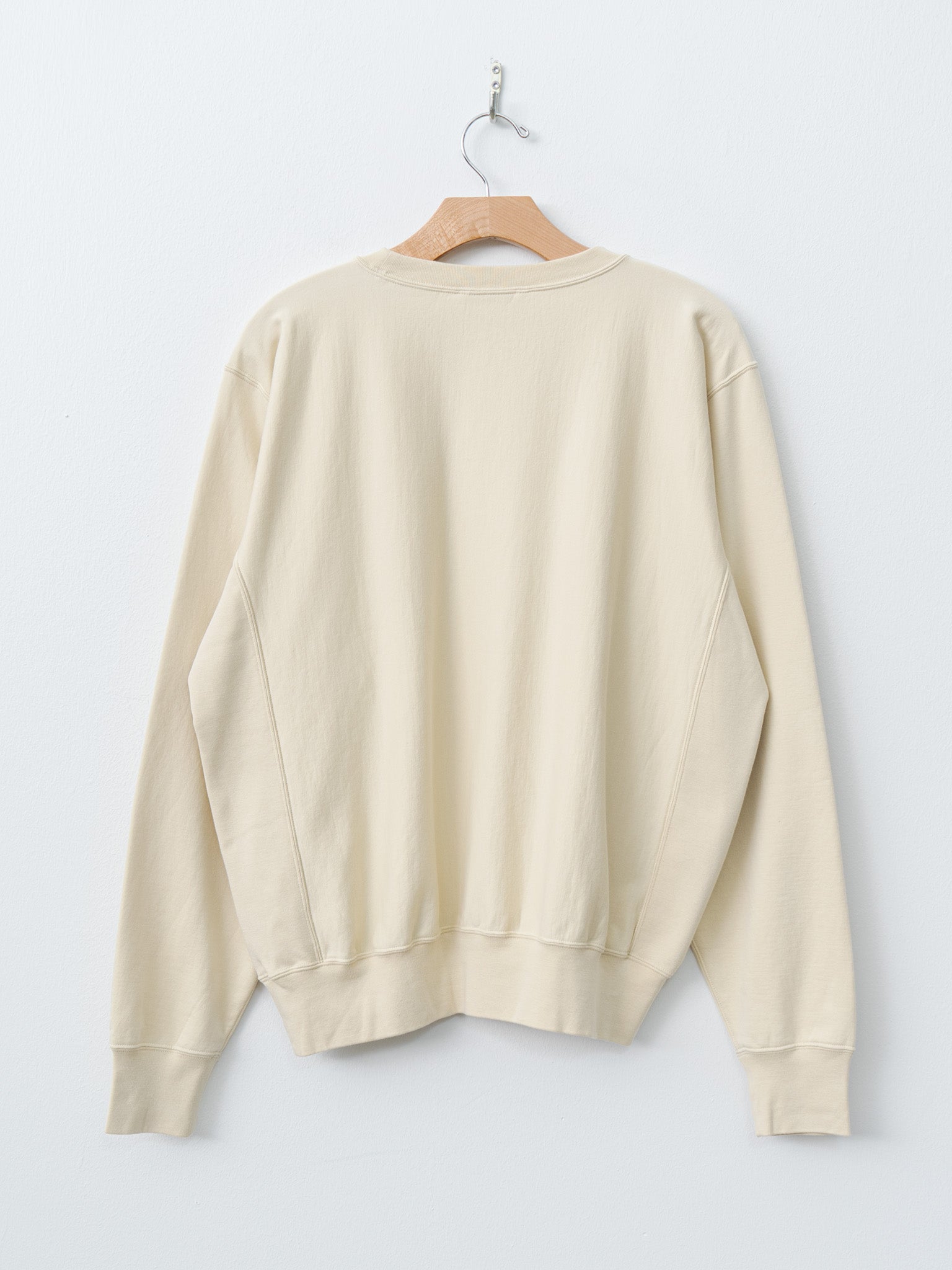 Namu Shop - Auralee Elastic High Gauge Sweat P/O - Ivory Beige