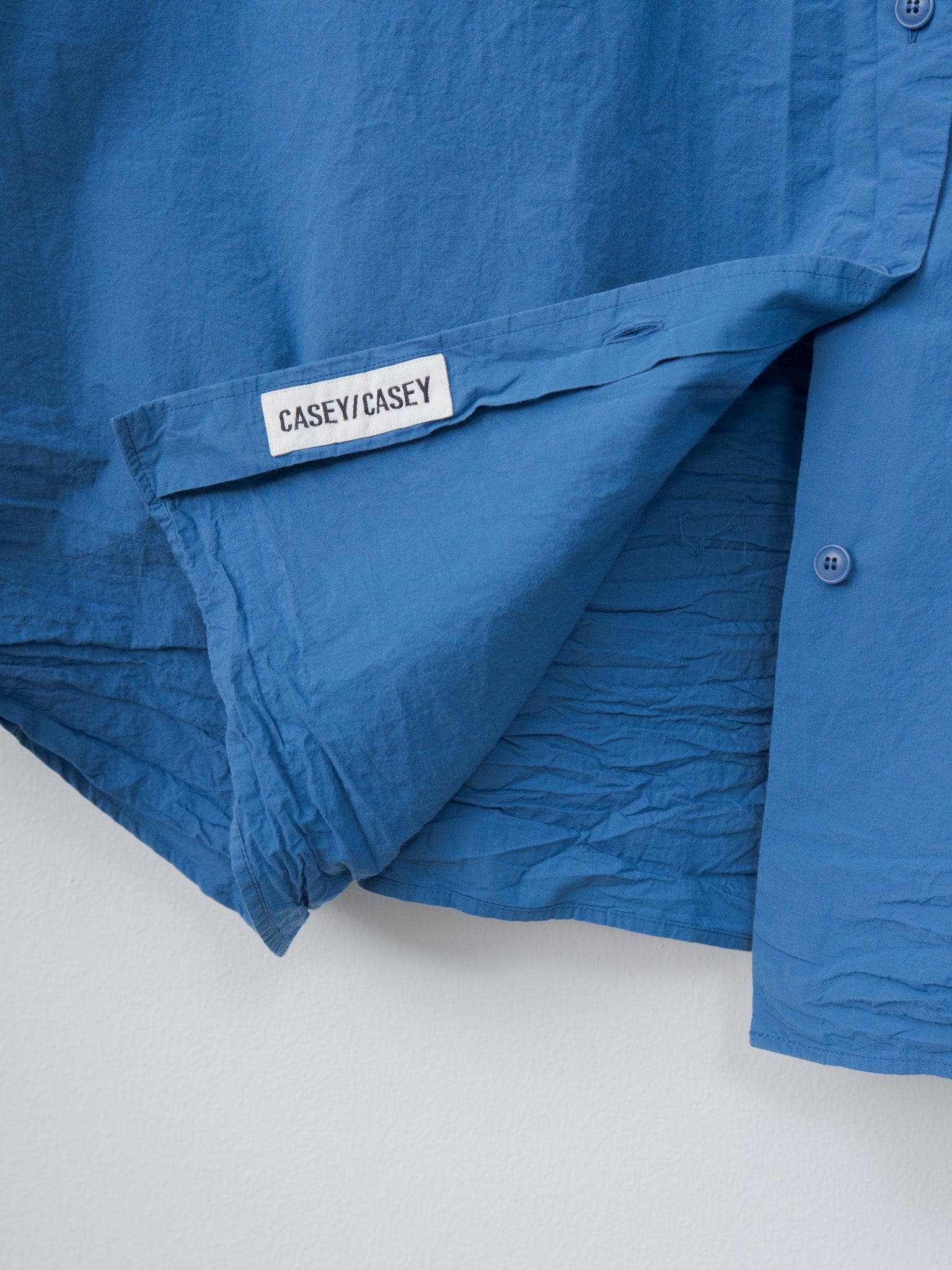Namu Shop - Casey Casey Tippy Shirt CHALK POPLIN - Medium Blue