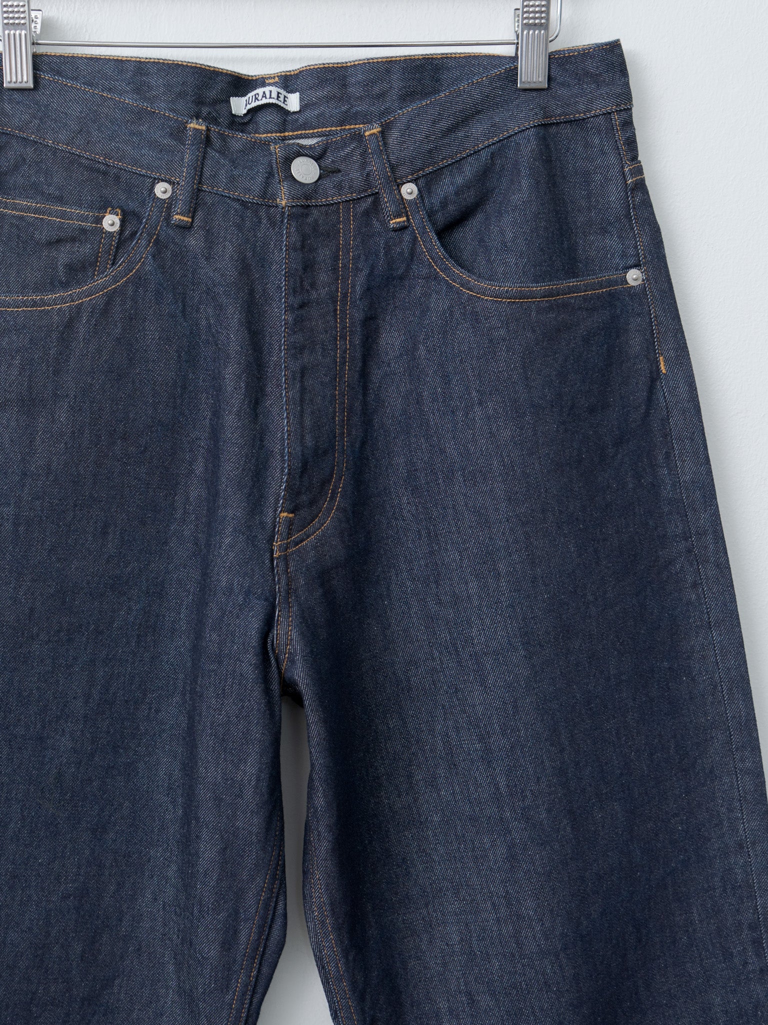 Namu Shop - Auralee Hard Twist Denim Wide Pants - Indigo
