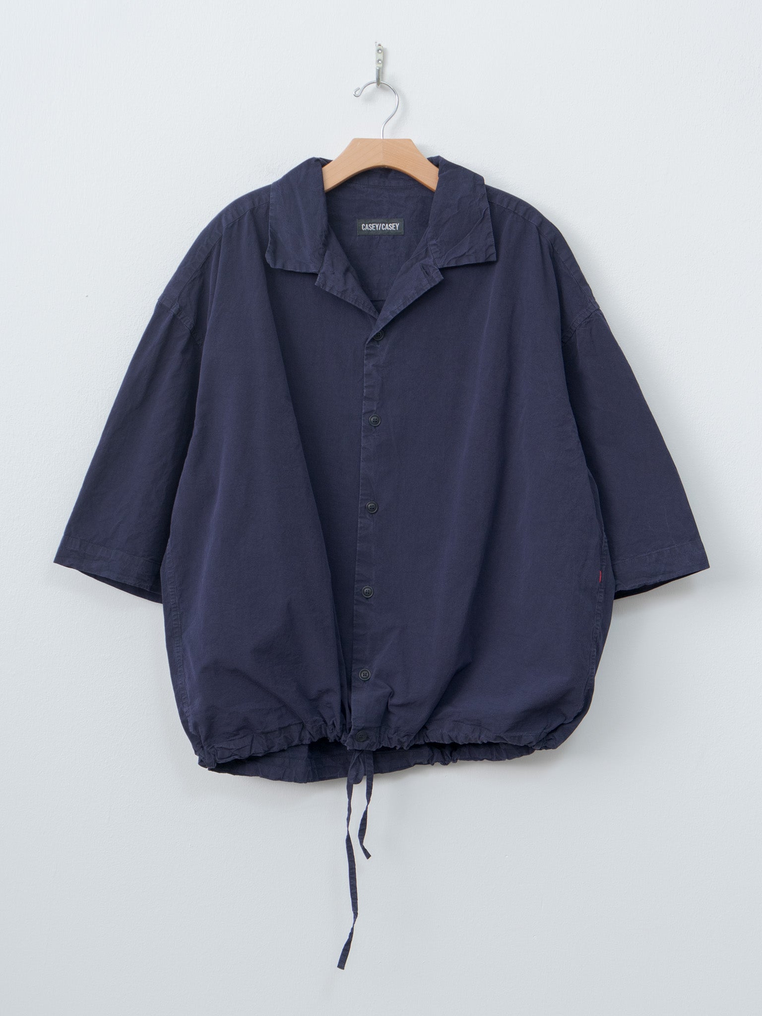 Namu Shop - Casey Casey Mili Volume Shirt PAPER COT - Navy