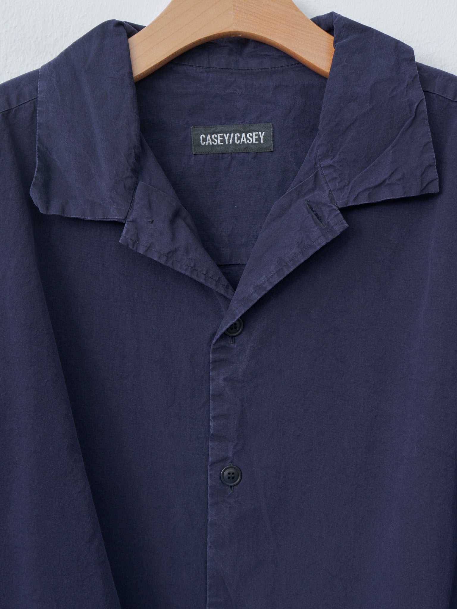 Namu Shop - Casey Casey Mili Volume Shirt PAPER COT - Navy
