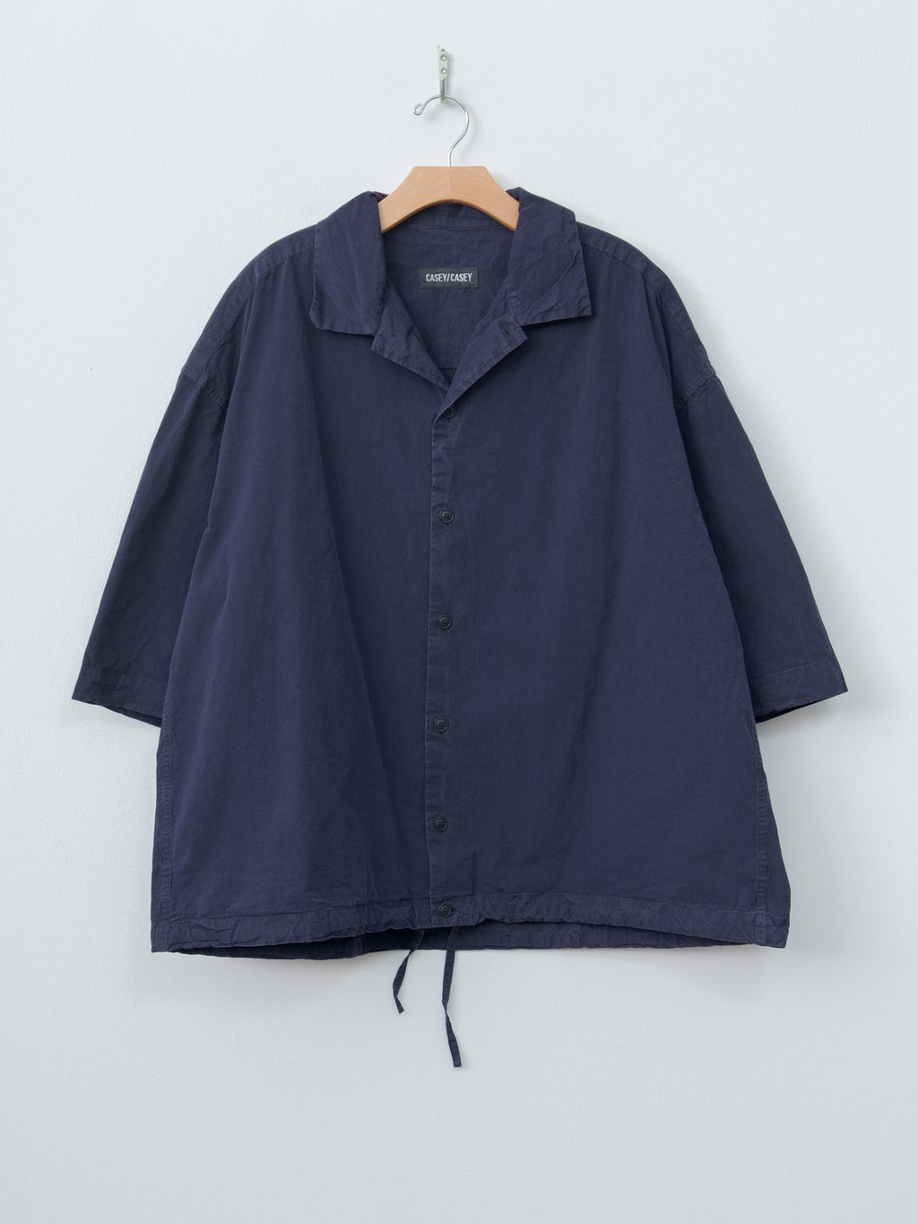 Namu Shop - Casey Casey Mili Volume Shirt PAPER COT - Navy