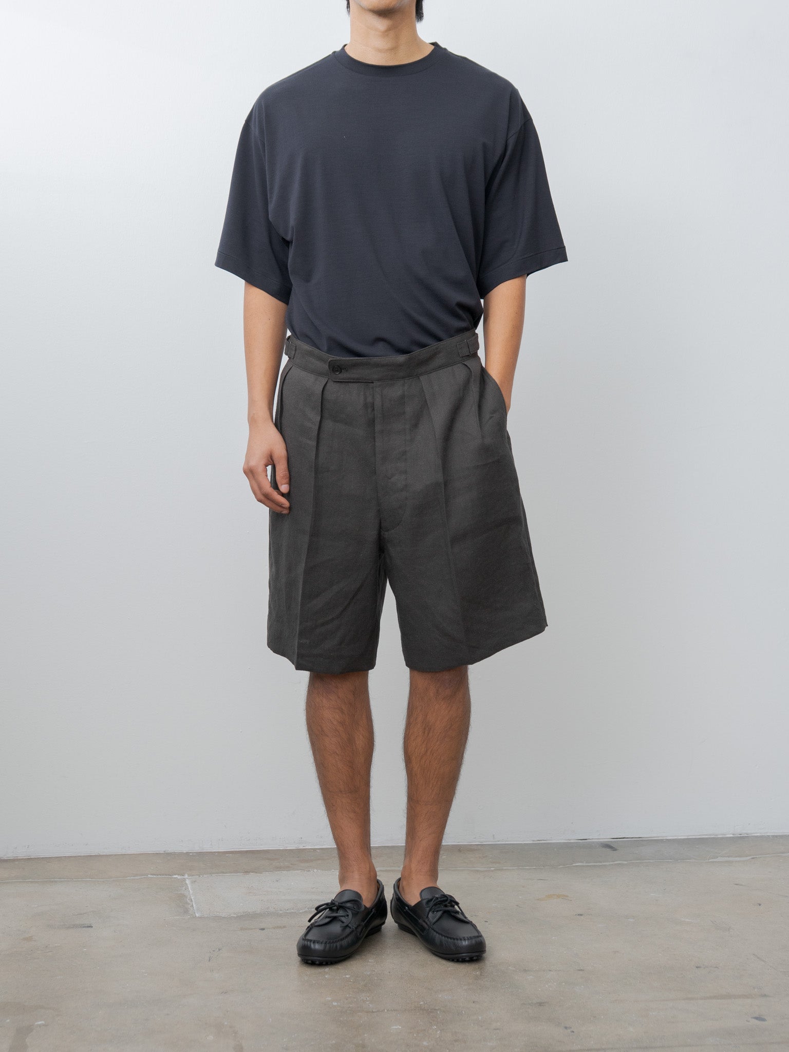 Namu Shop - Kaptain Sunshine Super Soft Merino Half-sleeve Tee - Navy