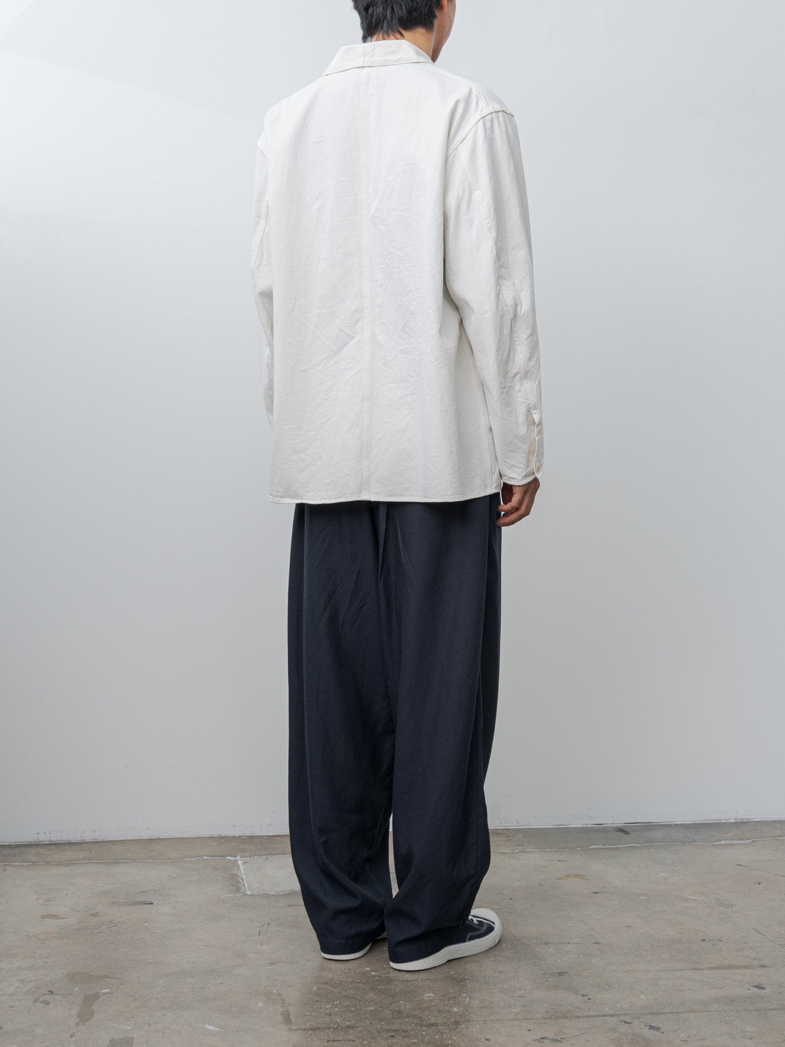 Namu Shop - Kaptain Sunshine Cotton Drill Coverall Jacket - Ecru