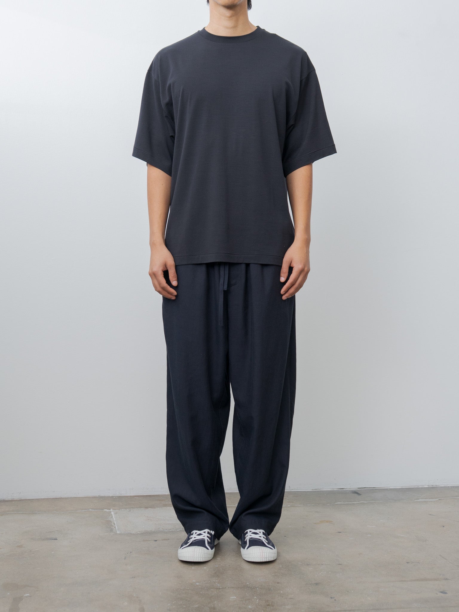 Namu Shop - Kaptain Sunshine Super Soft Merino Half-sleeve Tee - Navy