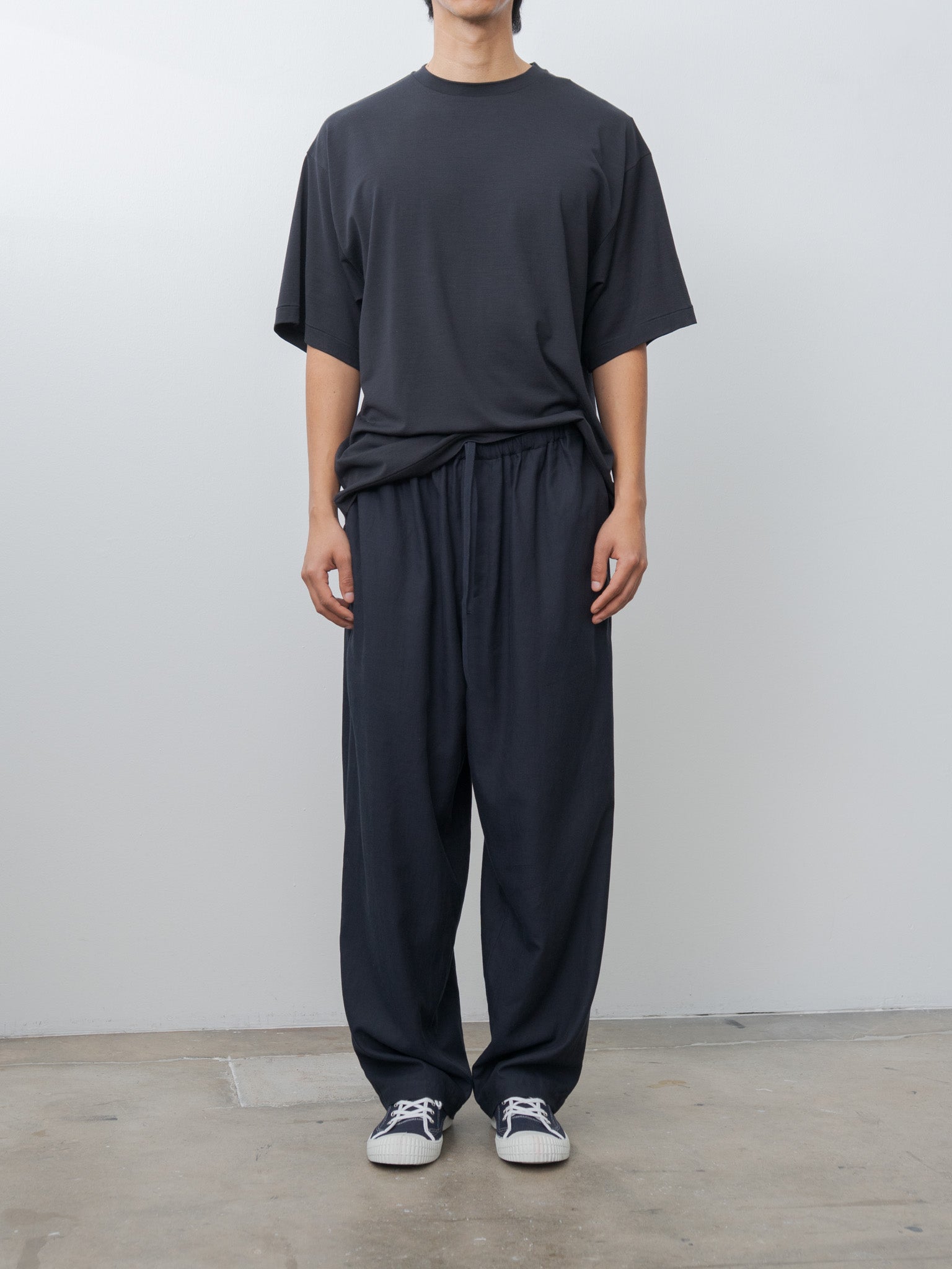Namu Shop - Kaptain Sunshine Super Soft Merino Half-sleeve Tee - Navy