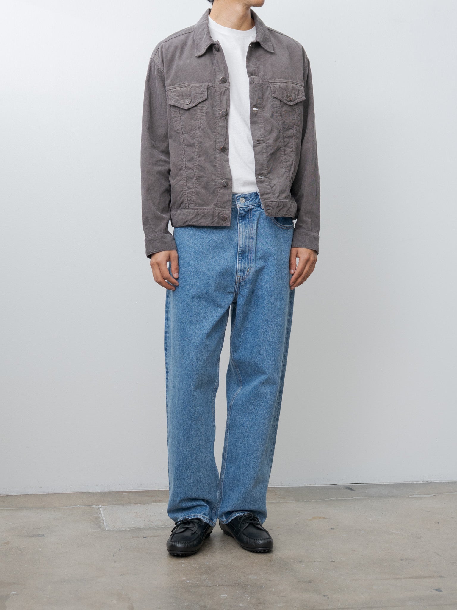 Namu Shop - Kaptain Sunshine Cotton Corduroy T-3 Jacket - Grey