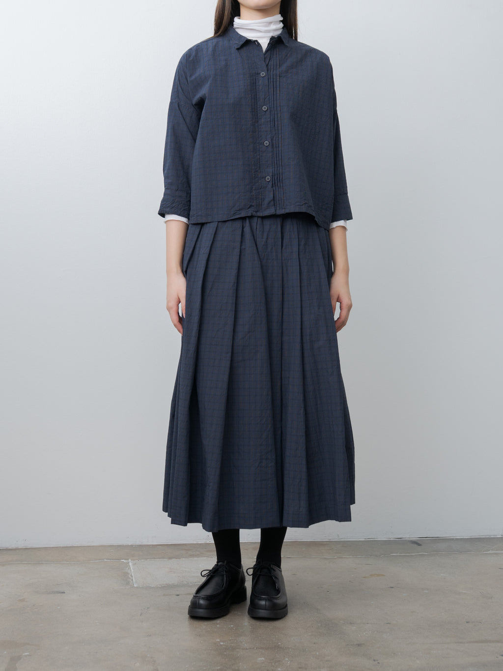 Namu Shop - Bergfabel Claudia Shirt - Navy Check